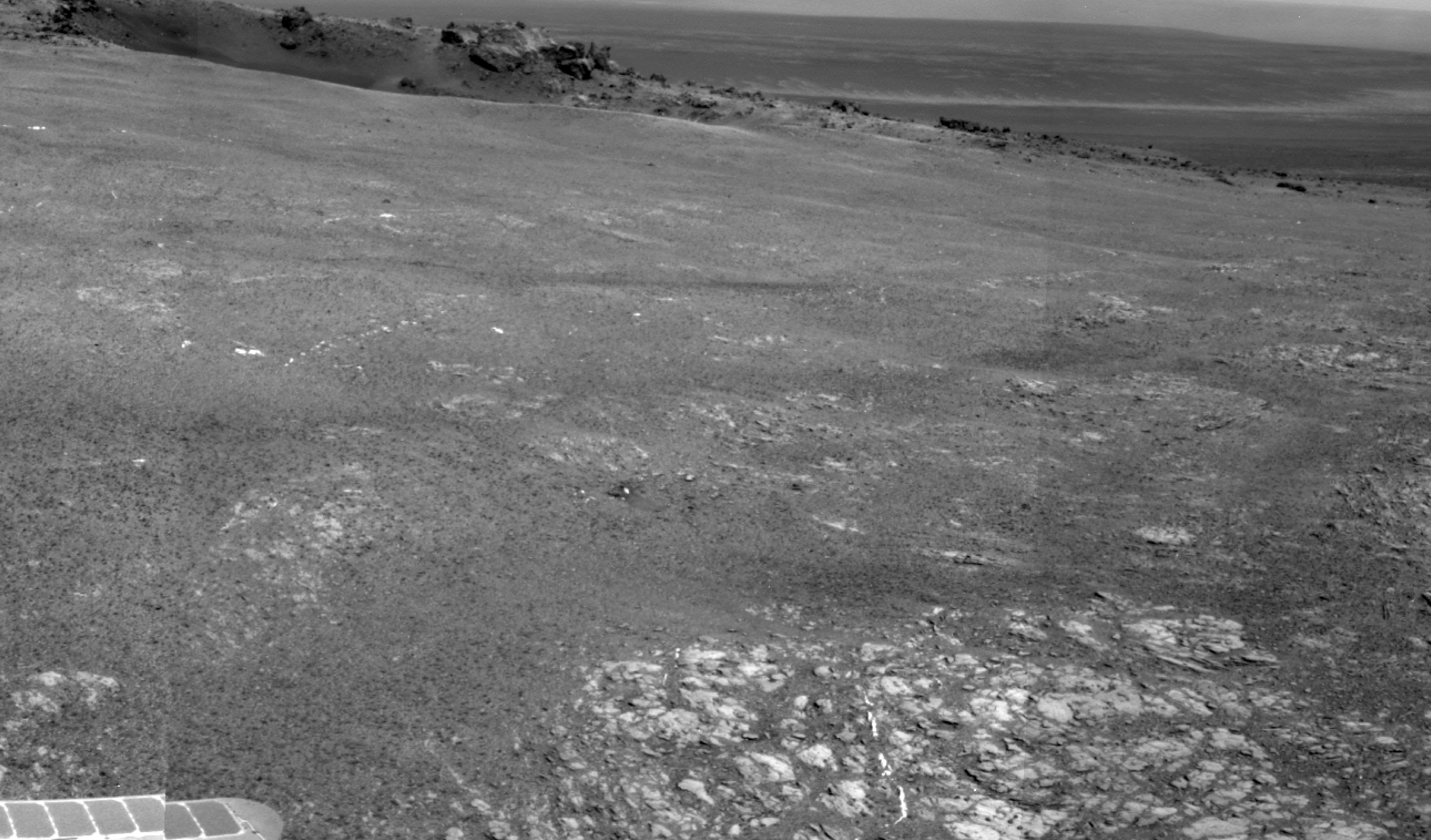 Bright Veins in Botany Bay on rim of Endeavour Crater on Mars
