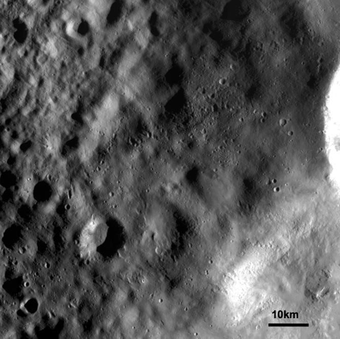 Ejecta Blanket on Vesta
