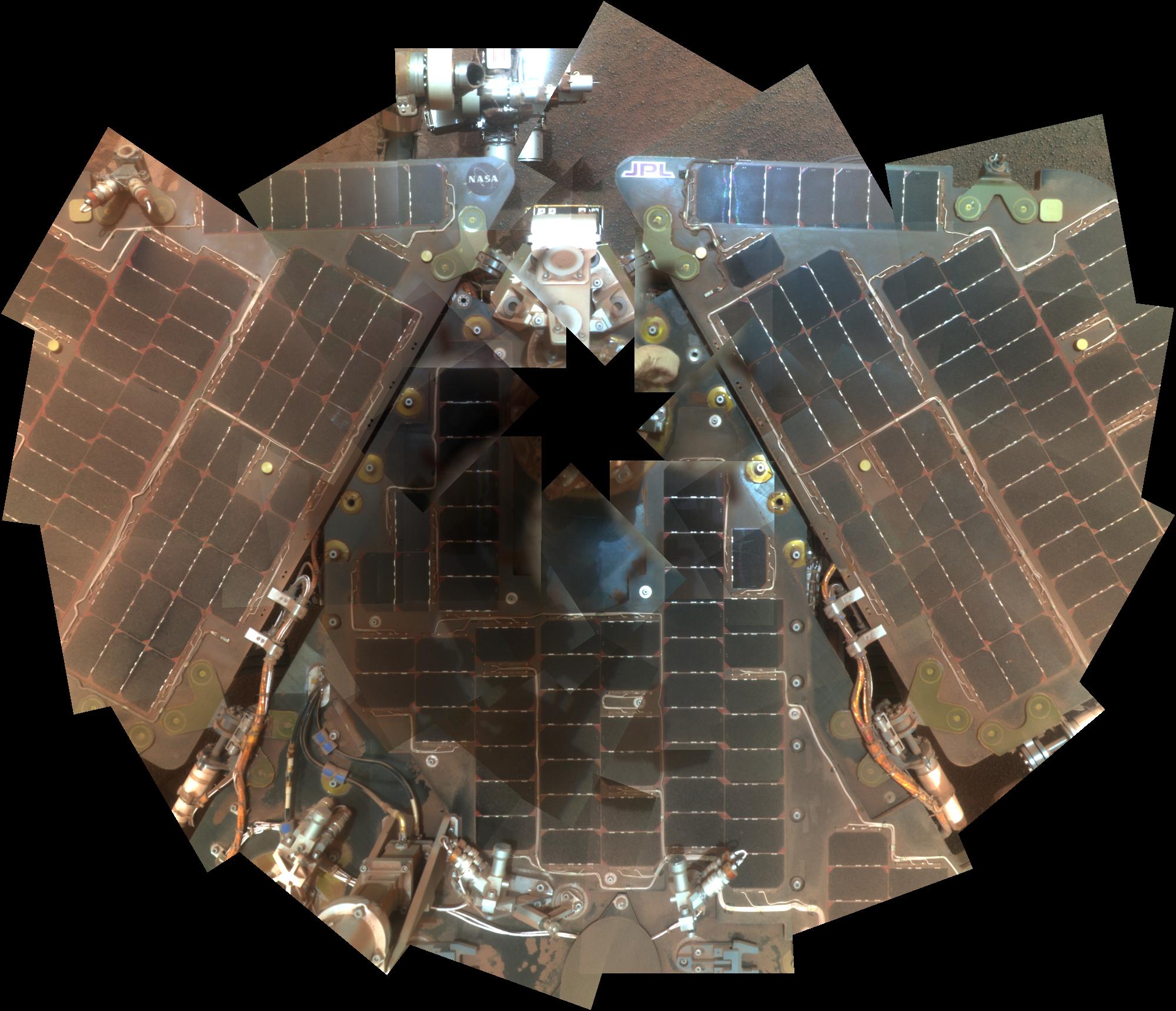 Opportunity Rover Self-Portrait From 2007