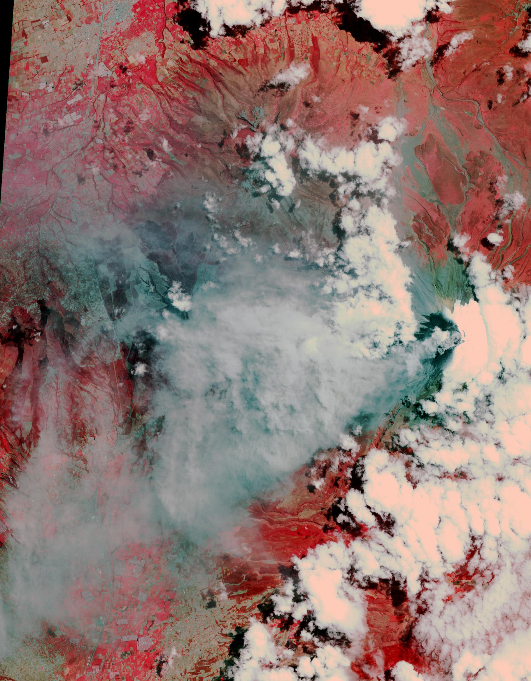 Angry Ecuadorian Volcano Imaged by NASA Spacecraft