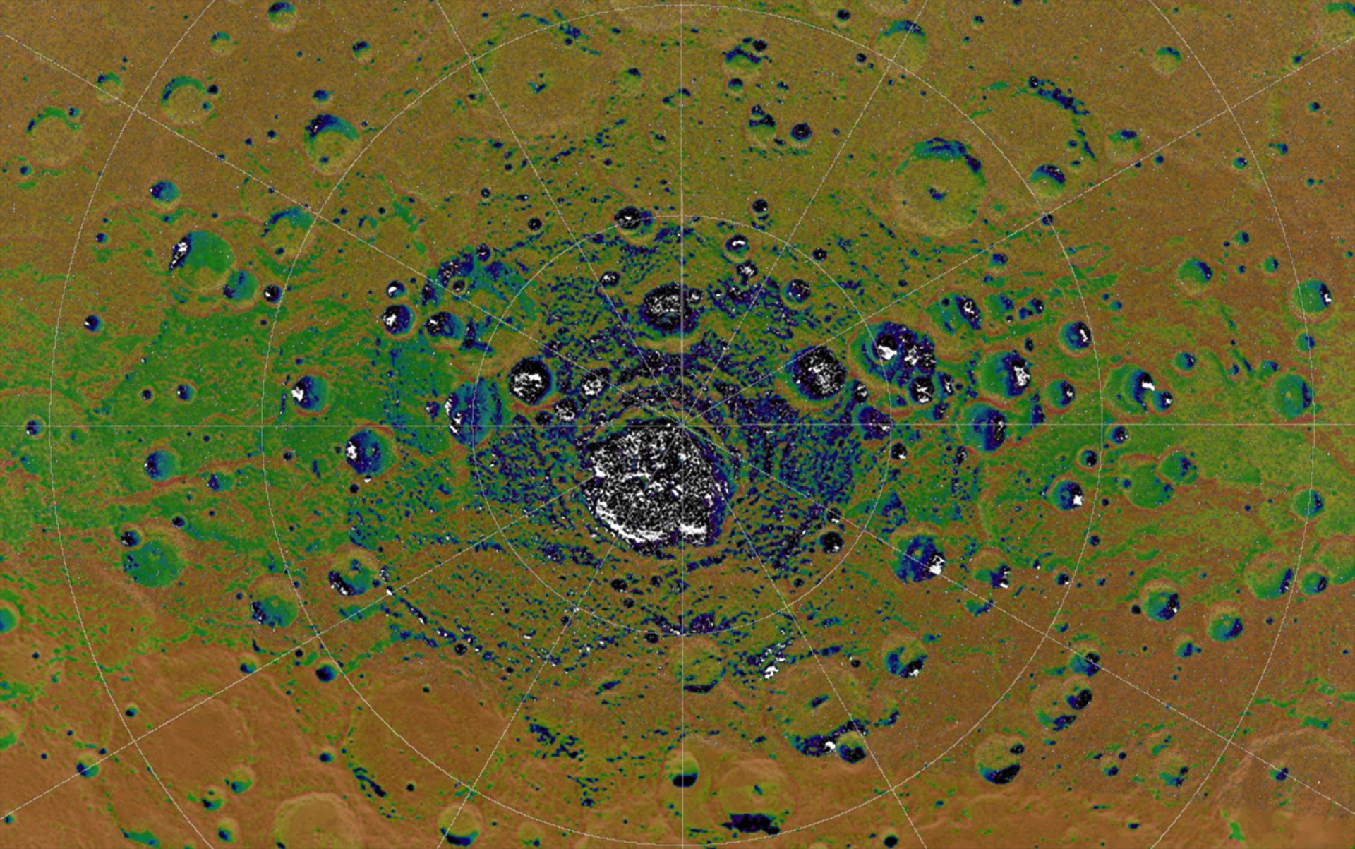 Permanent Shadows at Mercury South Pole