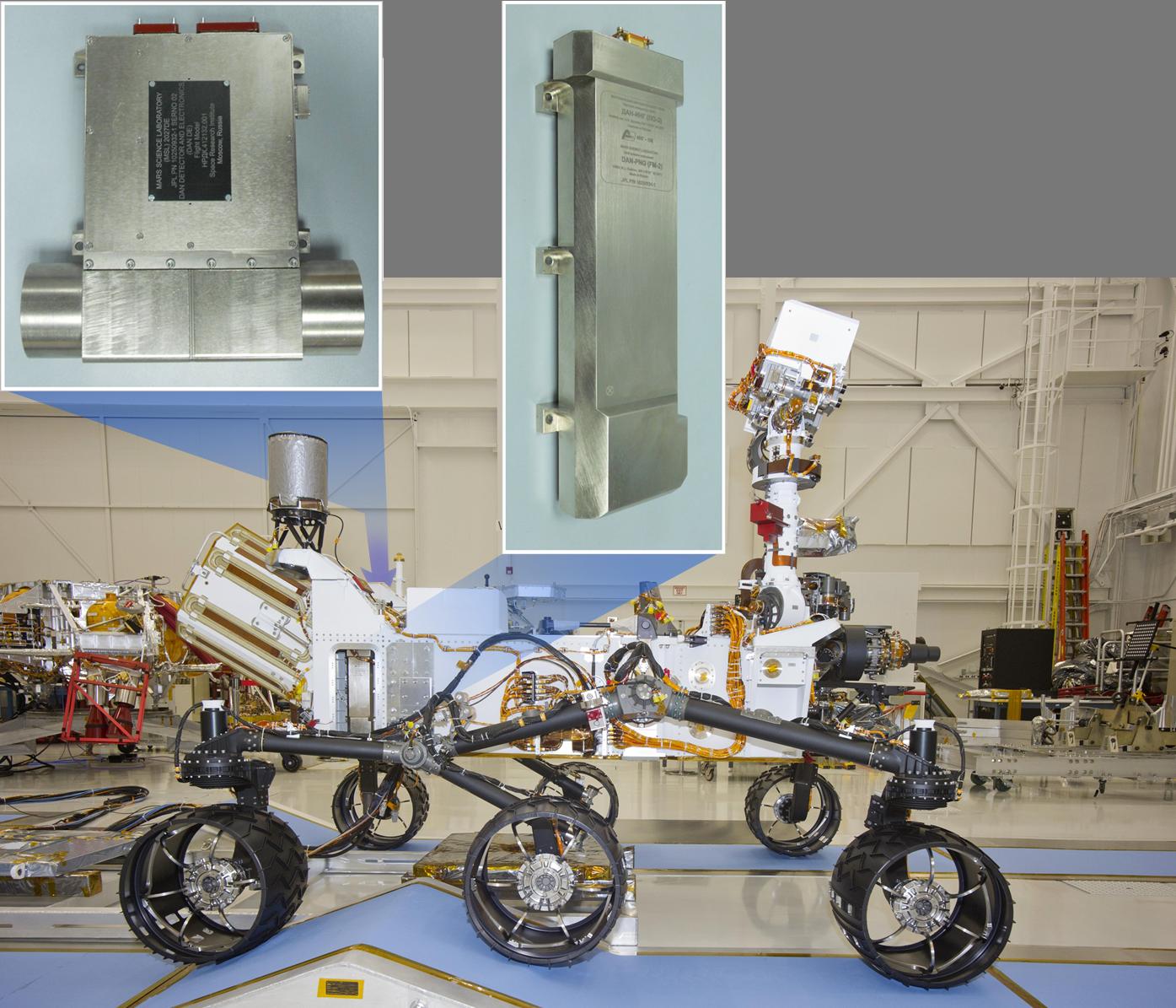 Location of DAN on Curiosity