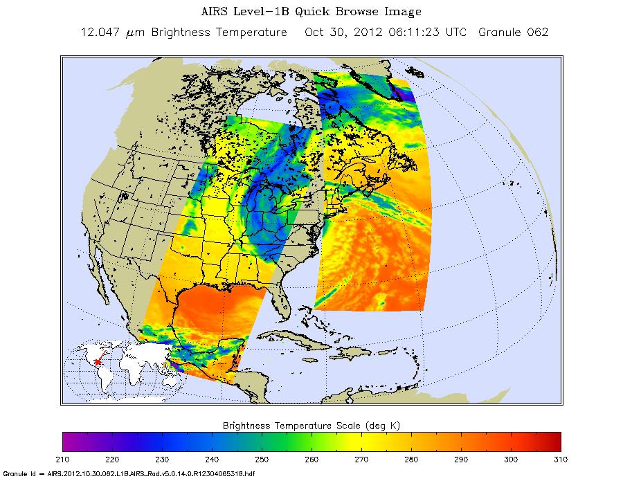 Hurricane Sandy Moving Northwest