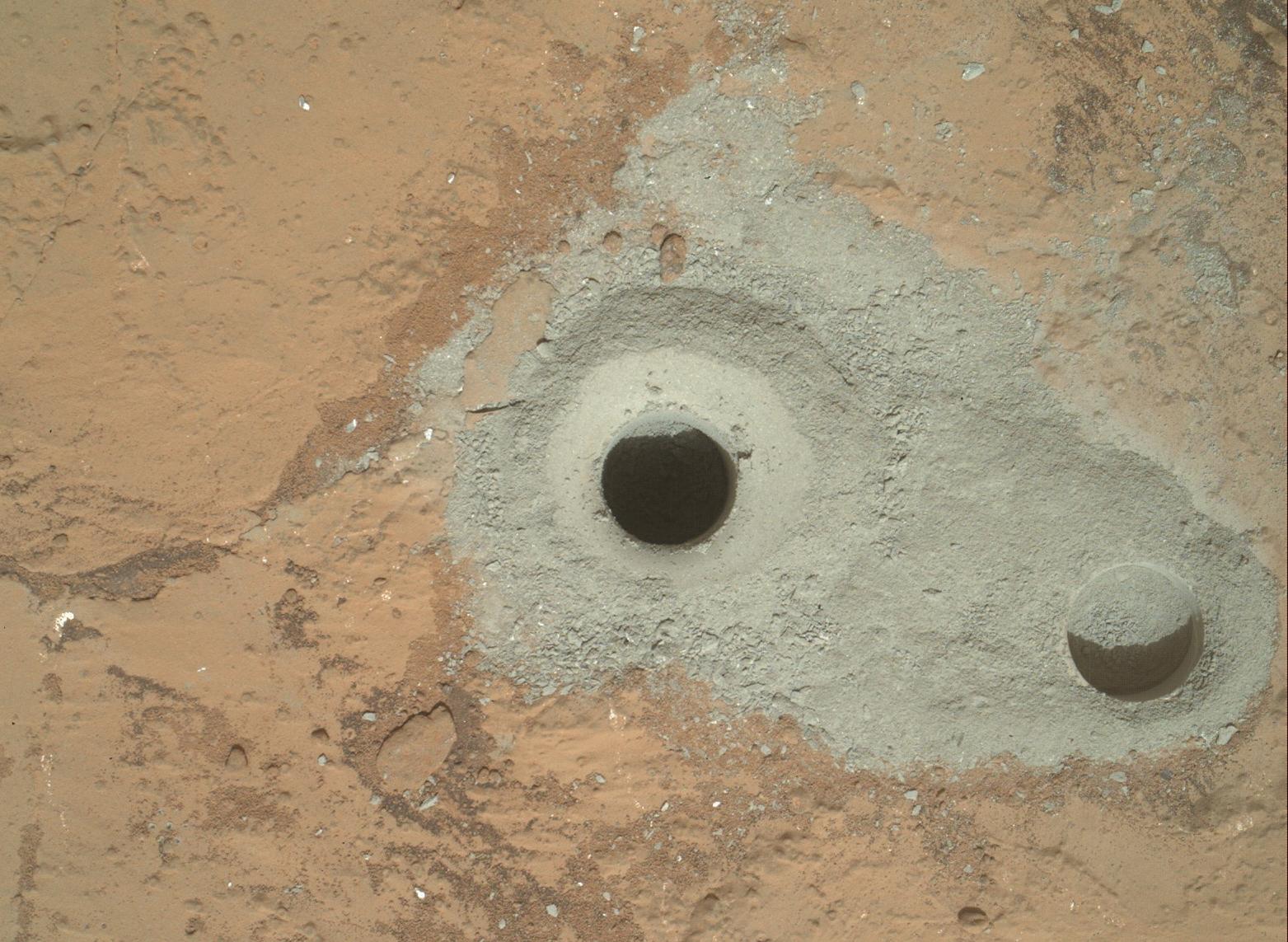 Curiosity First Sample Drilling