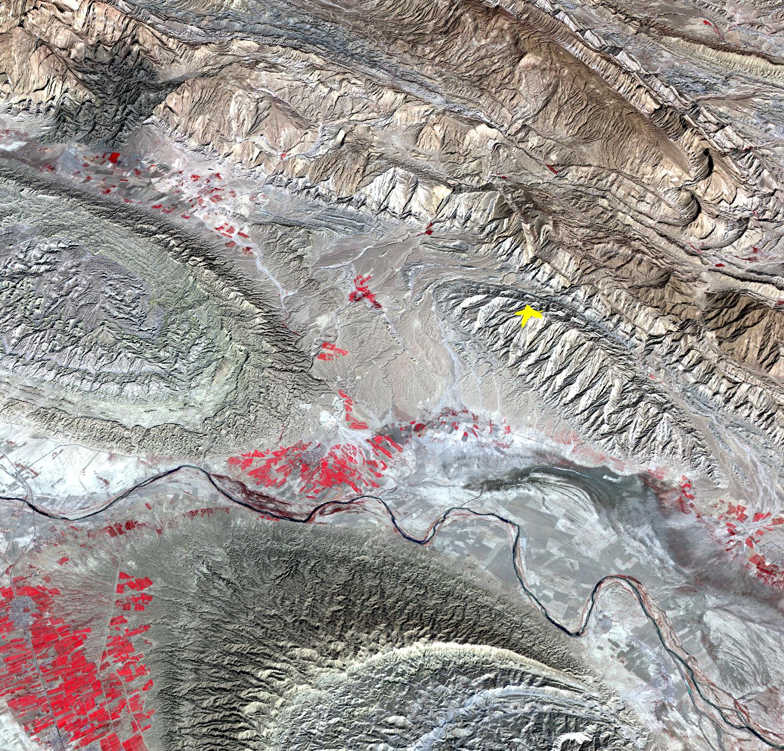 NASA Spacecraft Image Shows Location of Iranian Earthquake