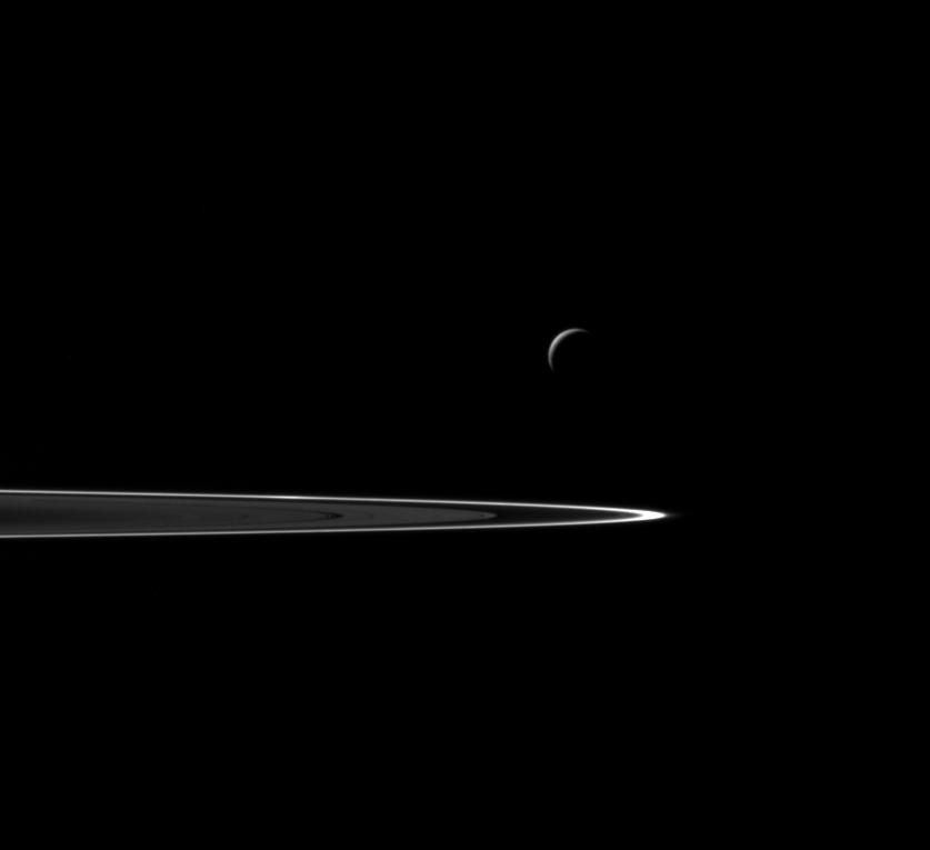 Departing Enceladus