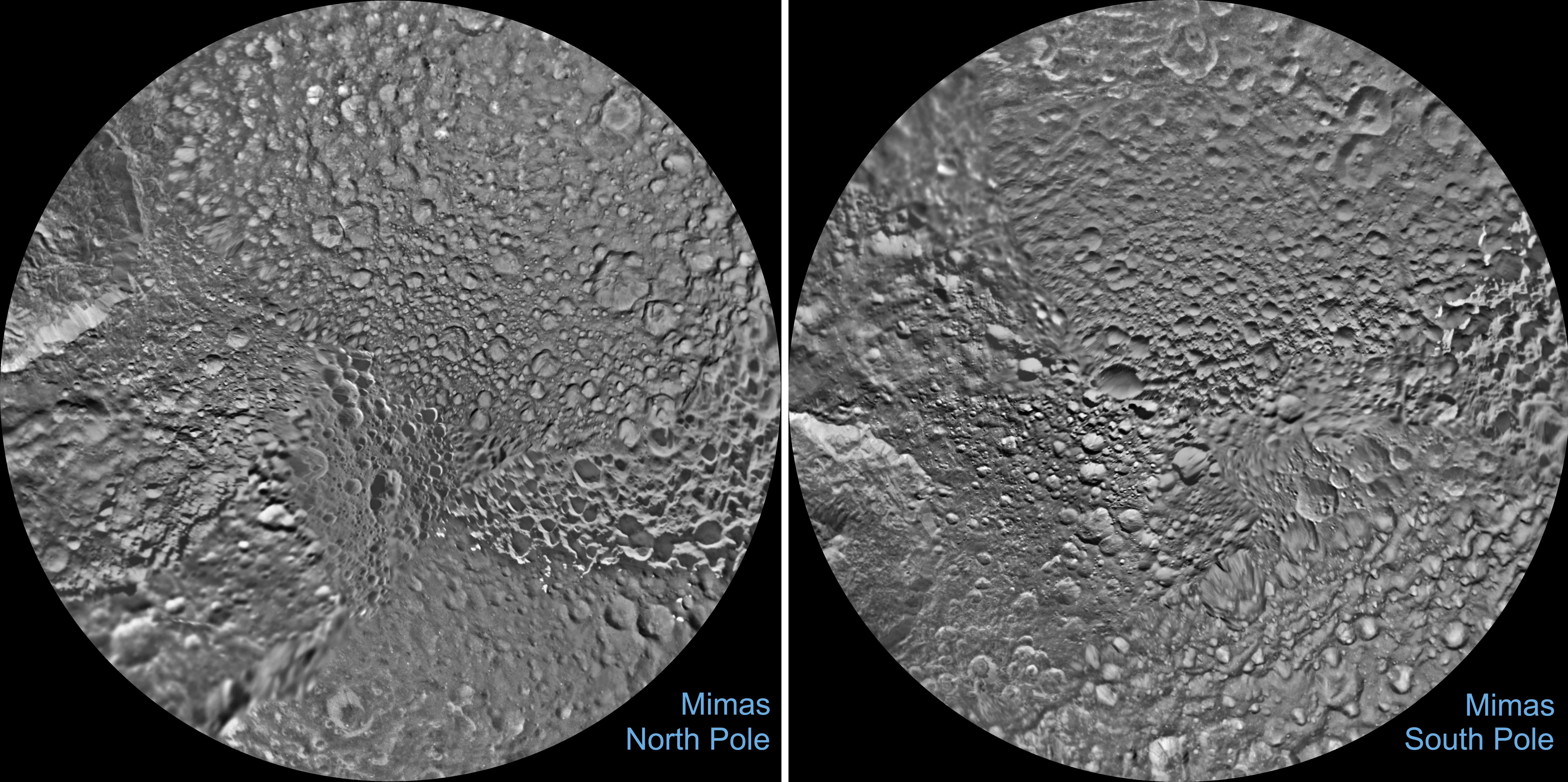 Mimas Polar Maps - June 2017