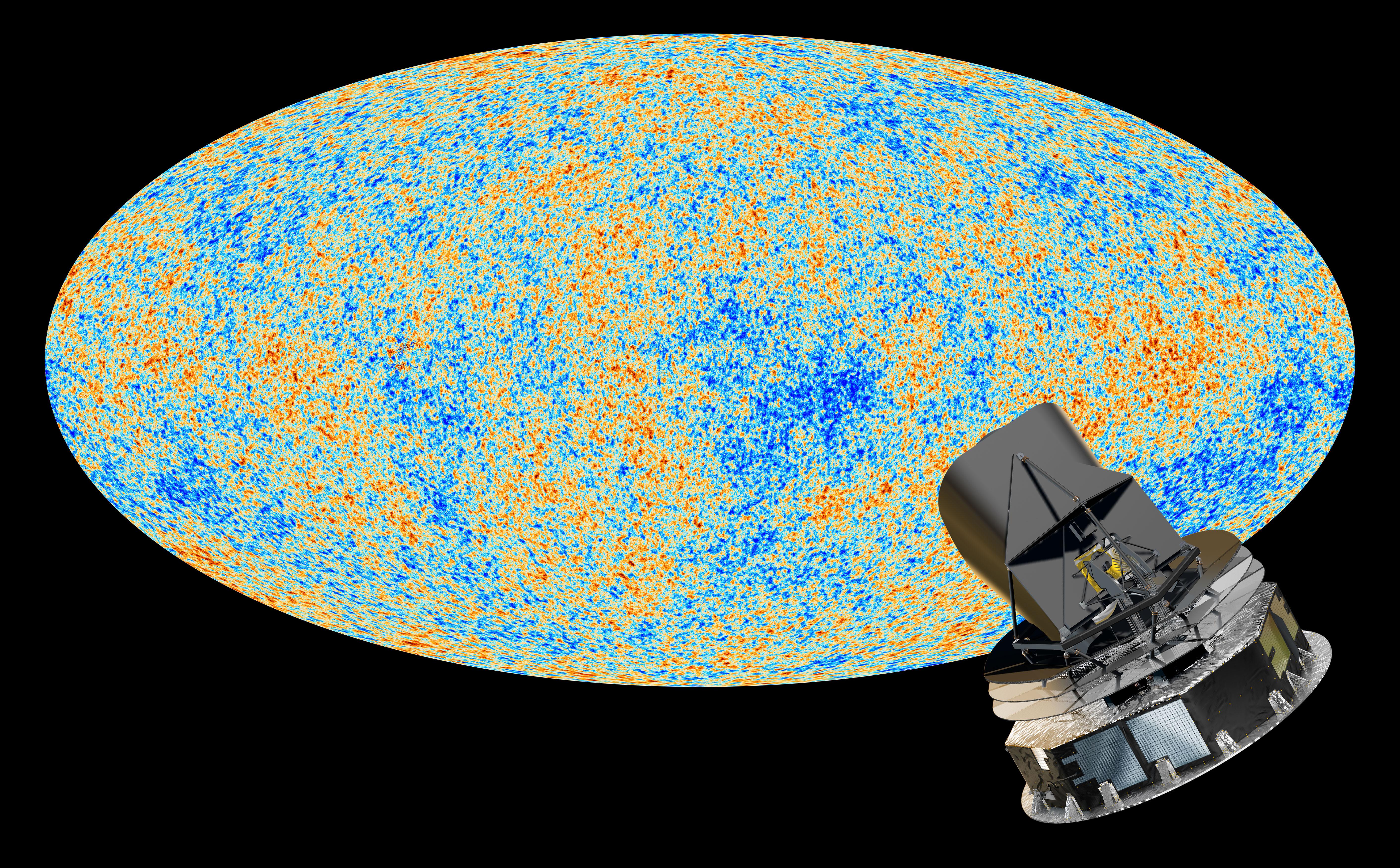 Planck and the Cosmic Microwave Background Artist Concept