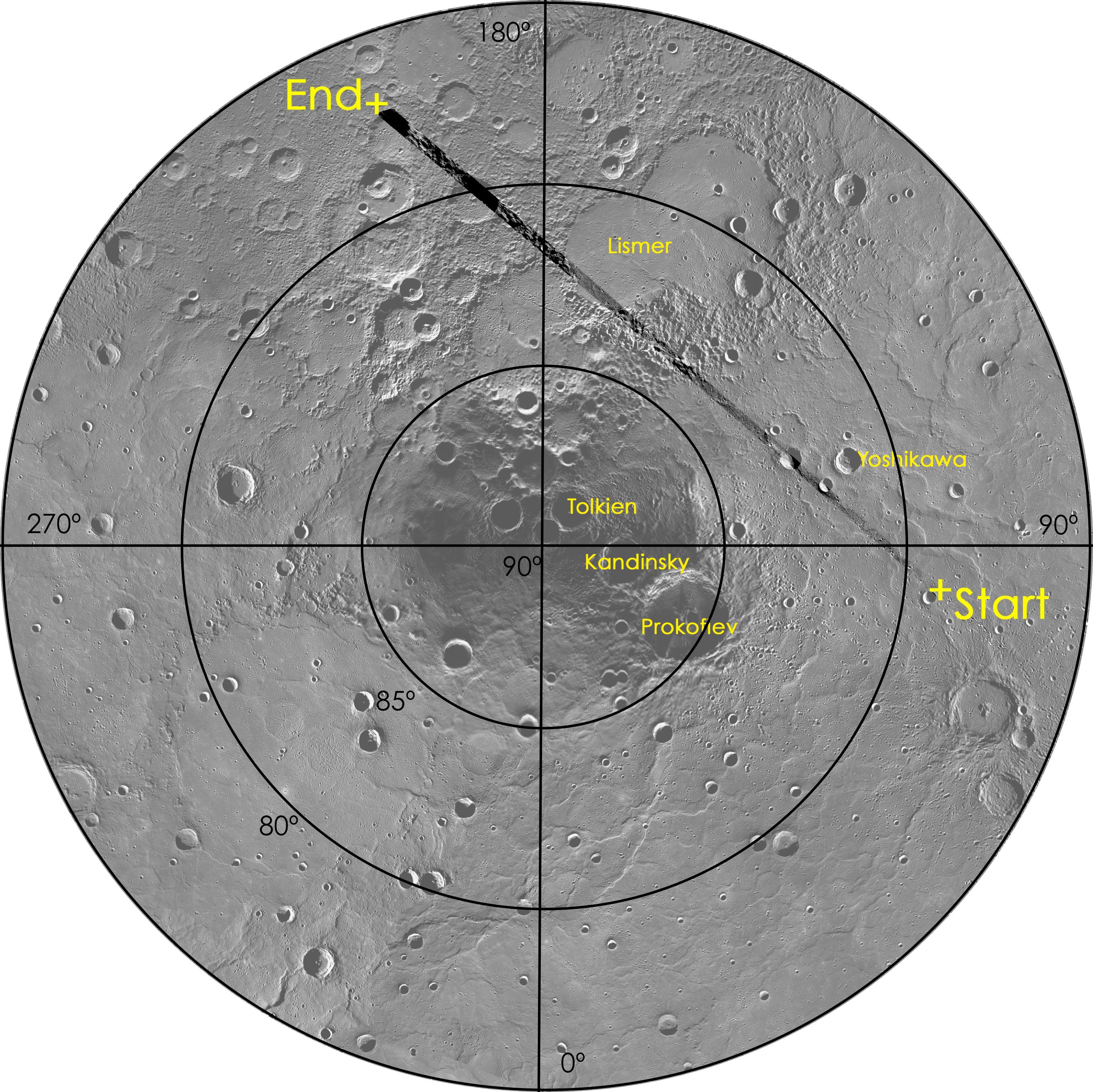 A View of MESSENGER Flight Path