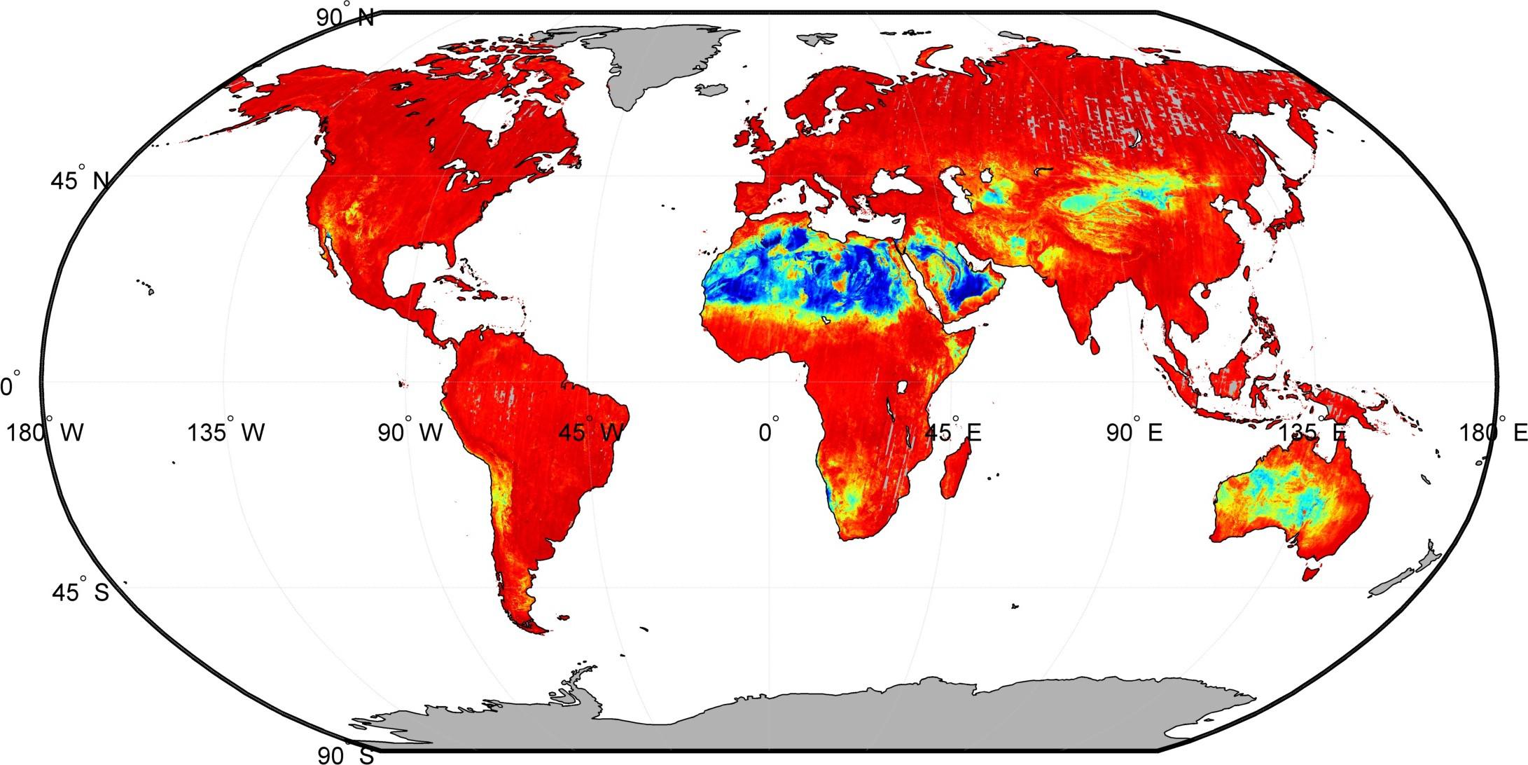 NASA Spacecraft Maps Earth Global Emissivity
