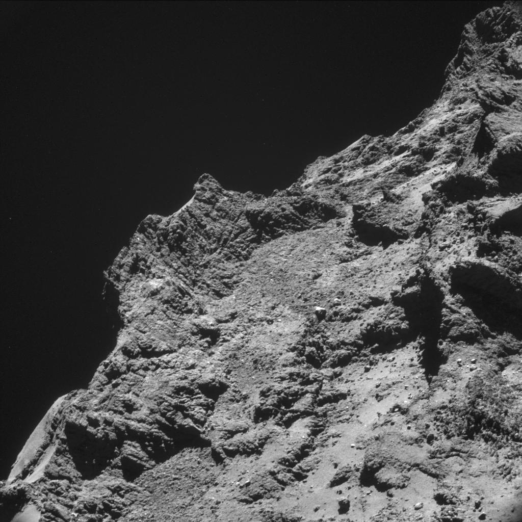 Rough Terrain on Rosetta Destination Comet