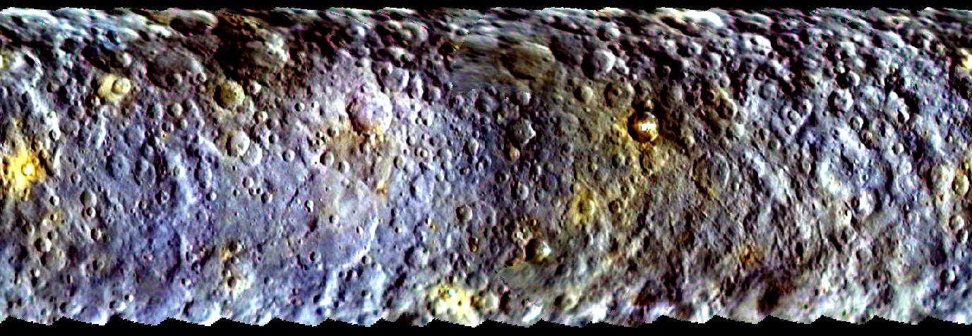 Dawn First Color Map of Ceres