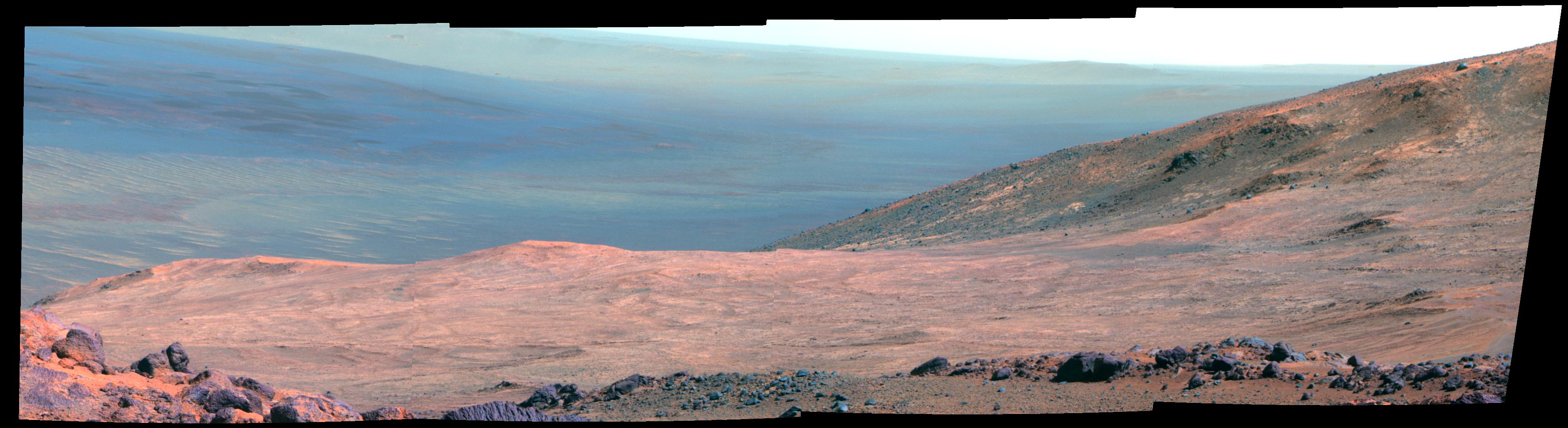 Mars Marathon Valley Overlook (False Color)