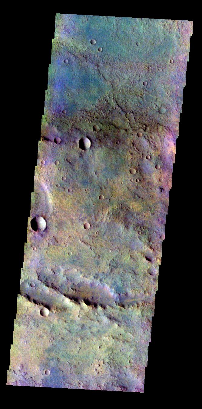 Terra Sabaea - False Color