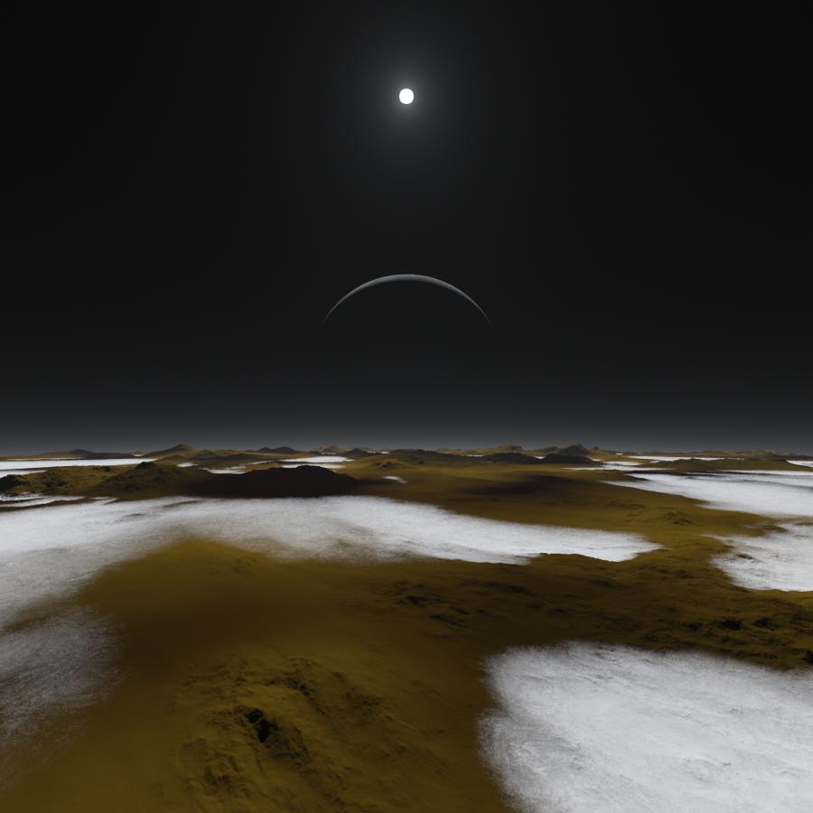Pluto at High Noon Artist Concept