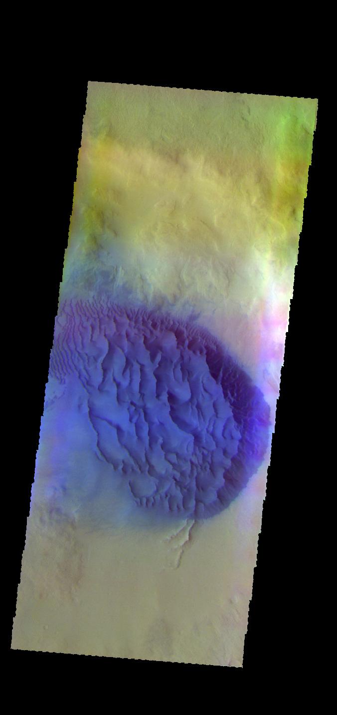 Noachis Terra Dunes - False Color