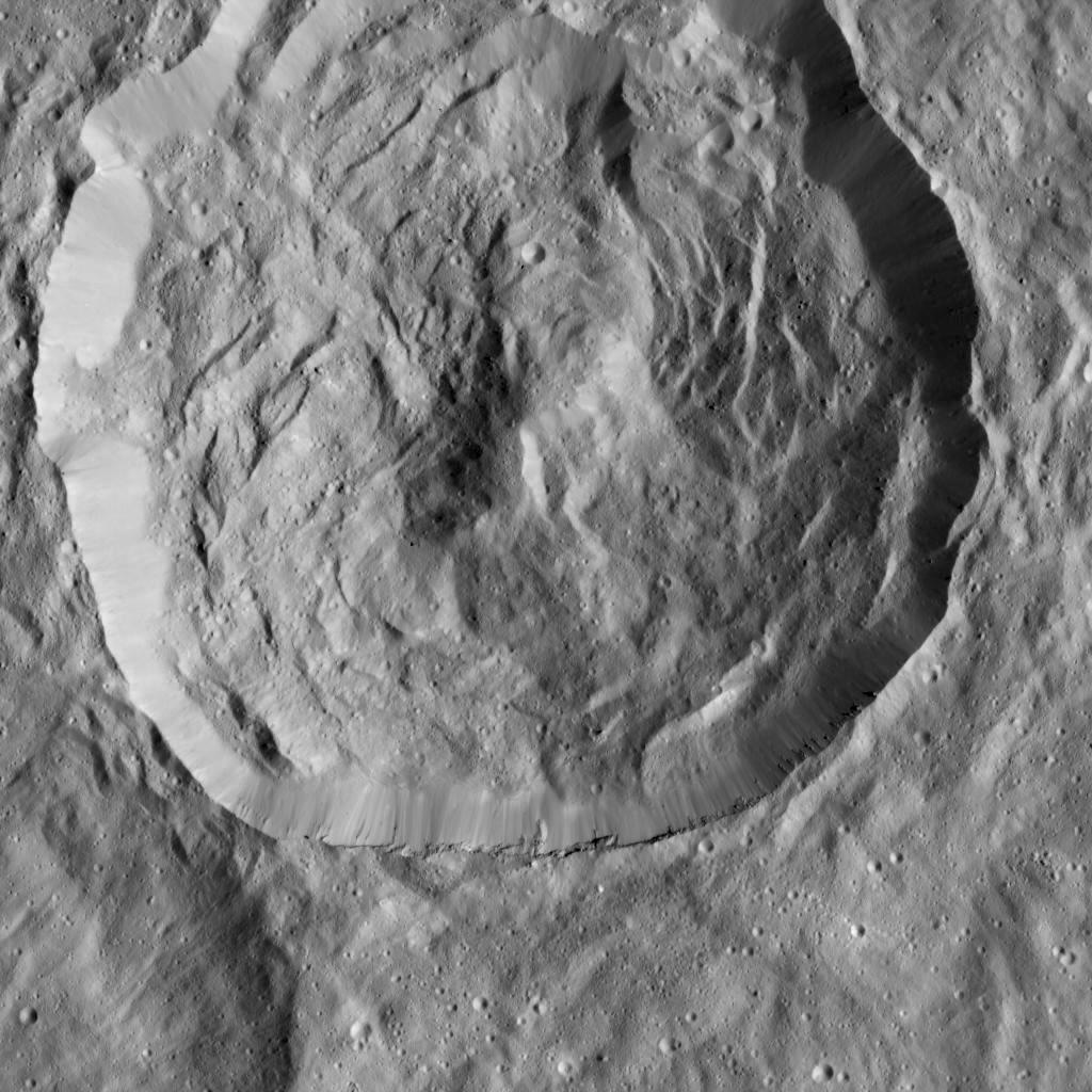 Crater with Scarps in LAMO