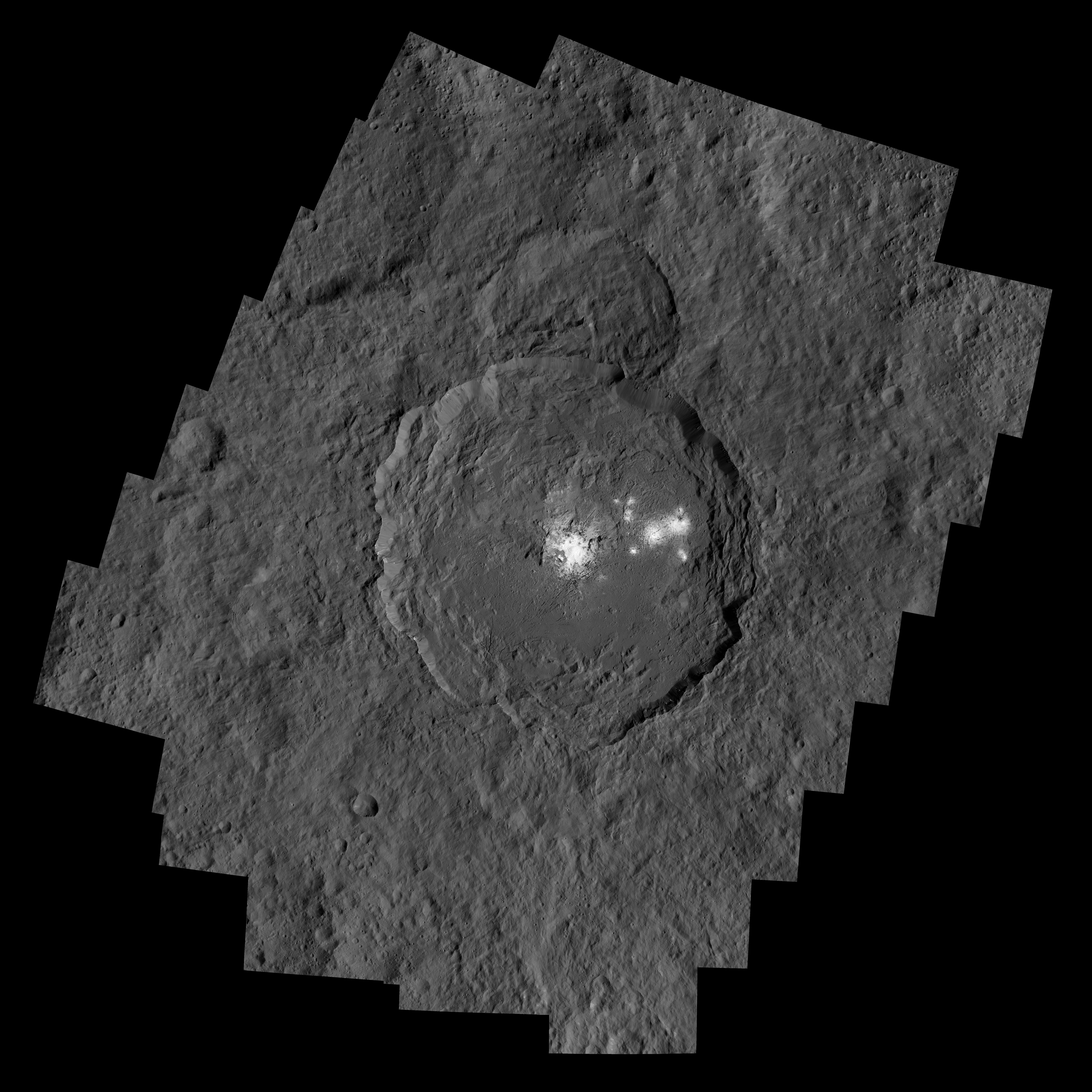 Occator Crater and Ceres Brightest Spots
