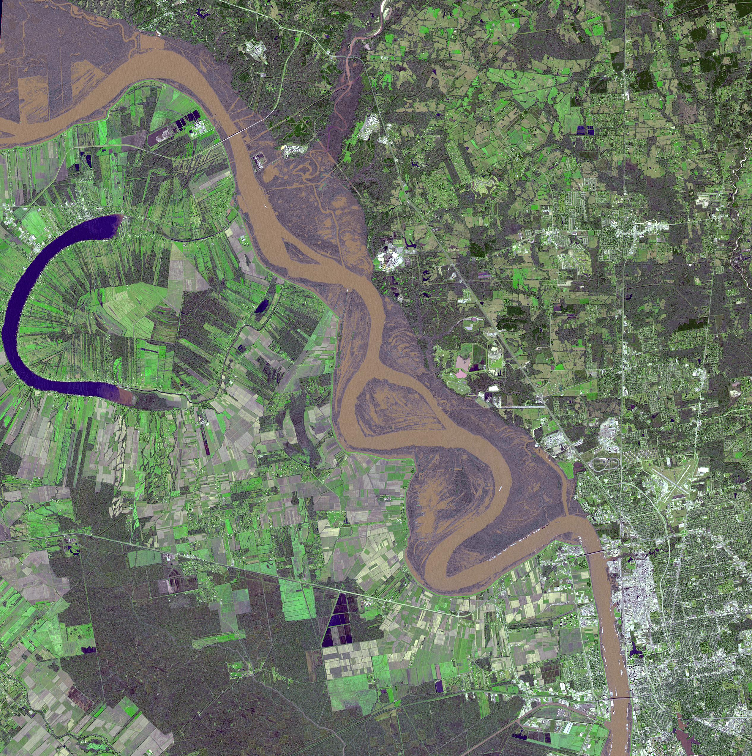 Flooding on the Mississippi River Captured by NASA Spacecraft