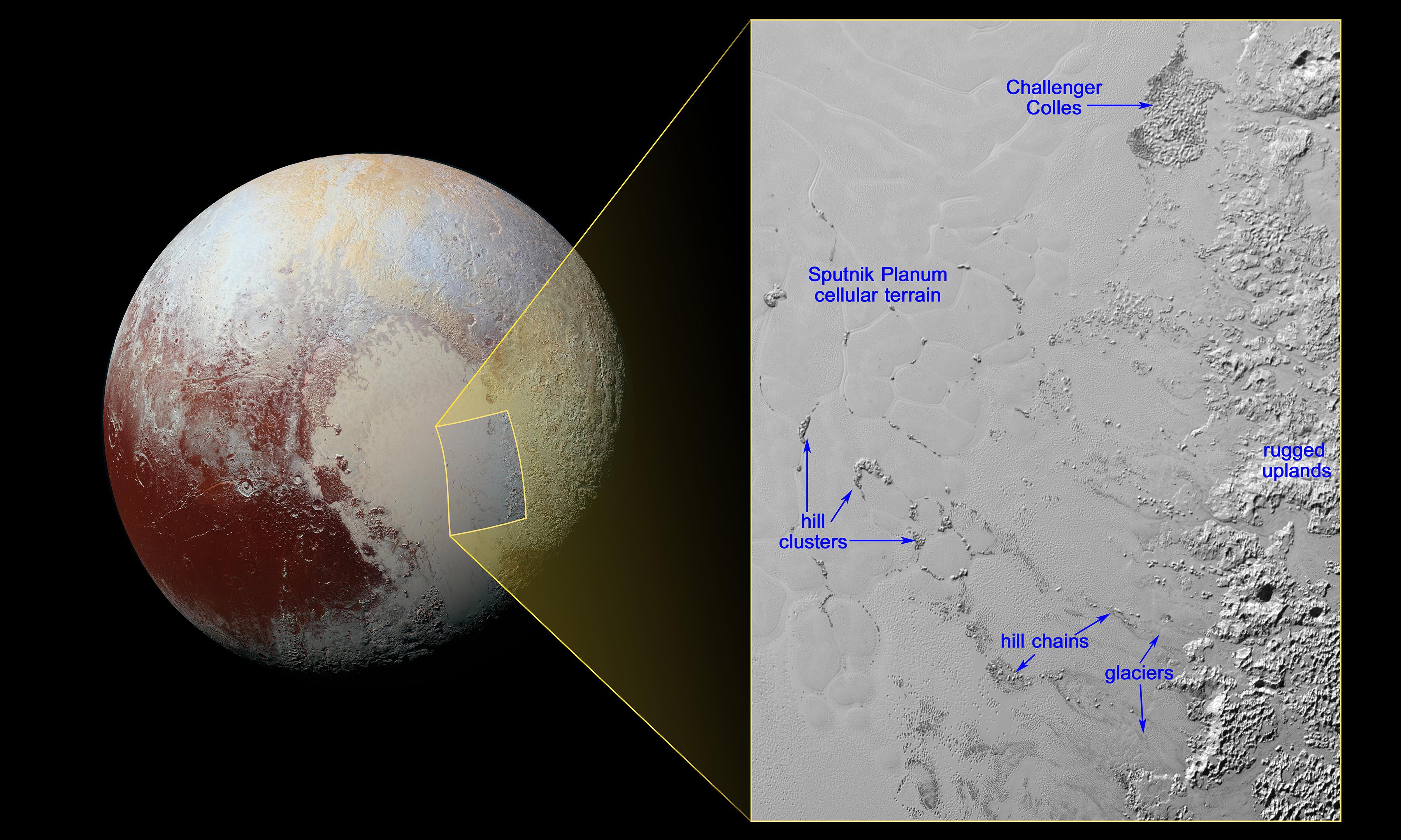Pluto Mysterious, Floating Hills