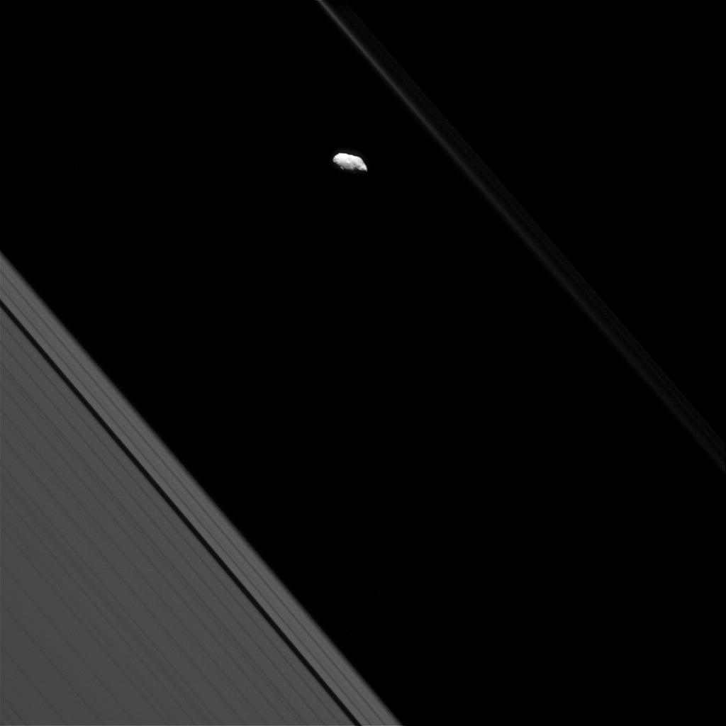 Faint F Ring and Prometheus
