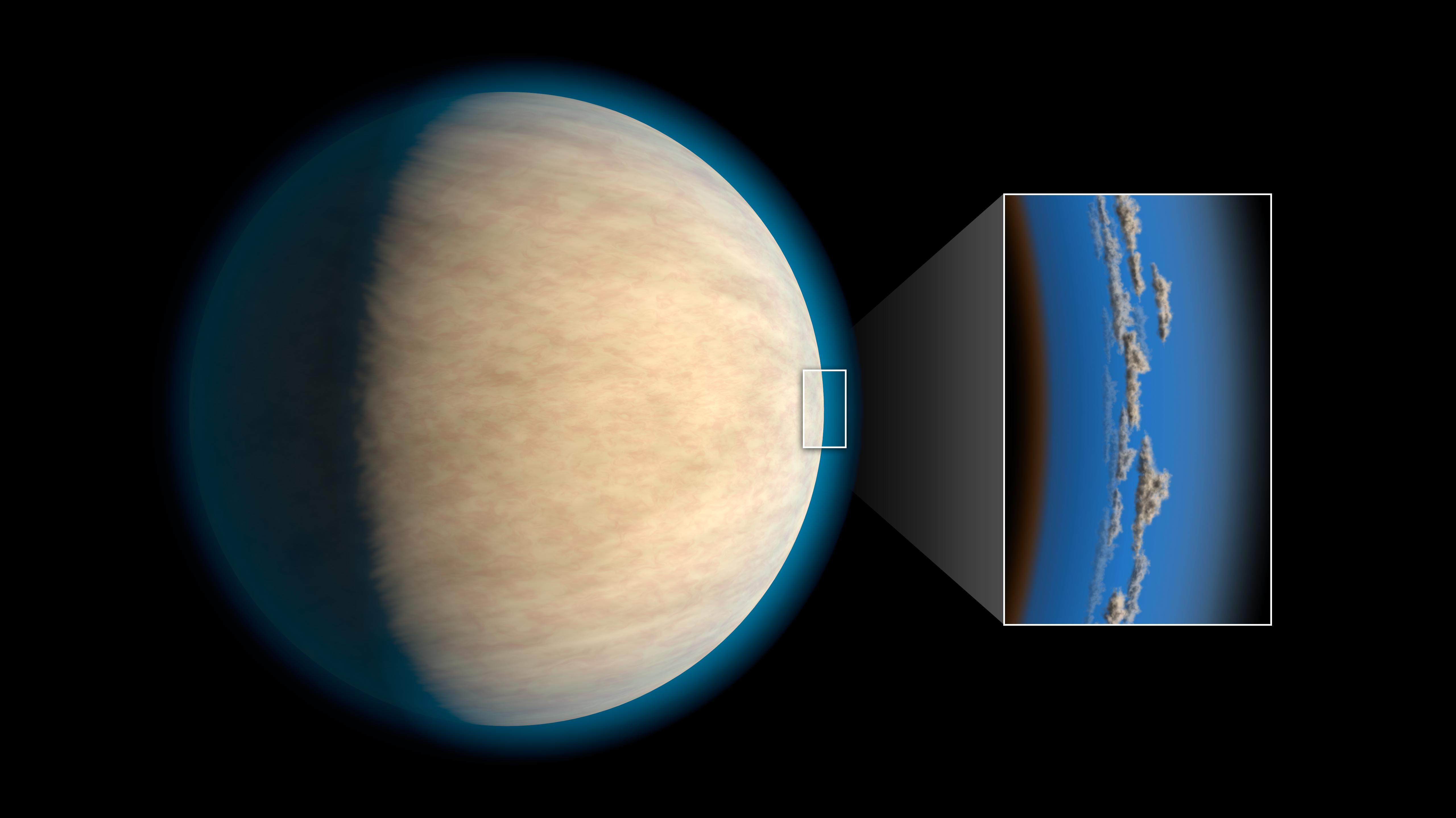 Hot Jupiter with Hidden Water (Artist Concept)