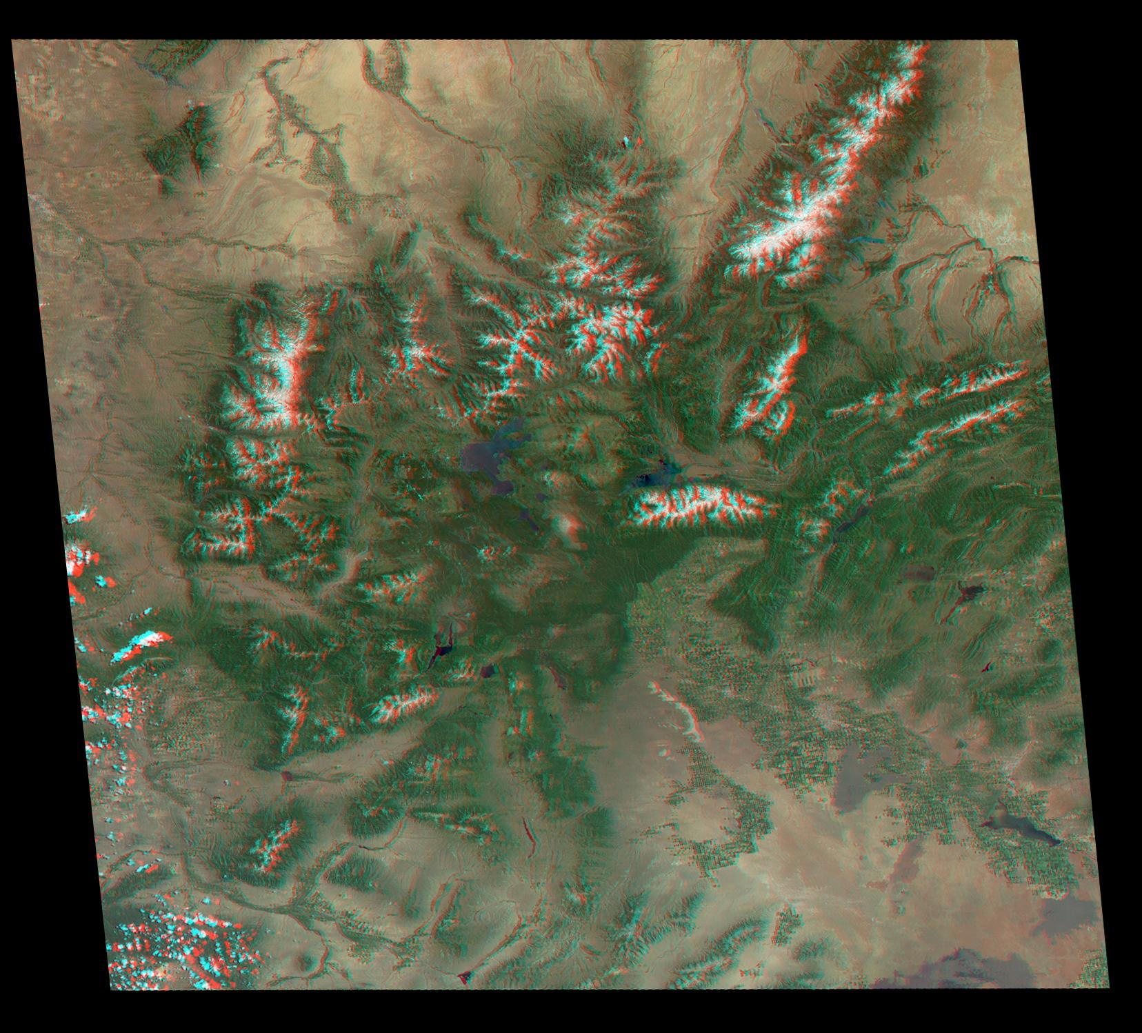 America National Parks Viewed in 3D by NASA MISR Anaglyph 2