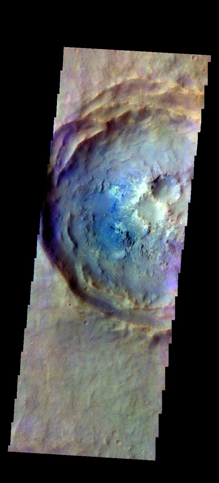 Noachis Terra Crater - False Color