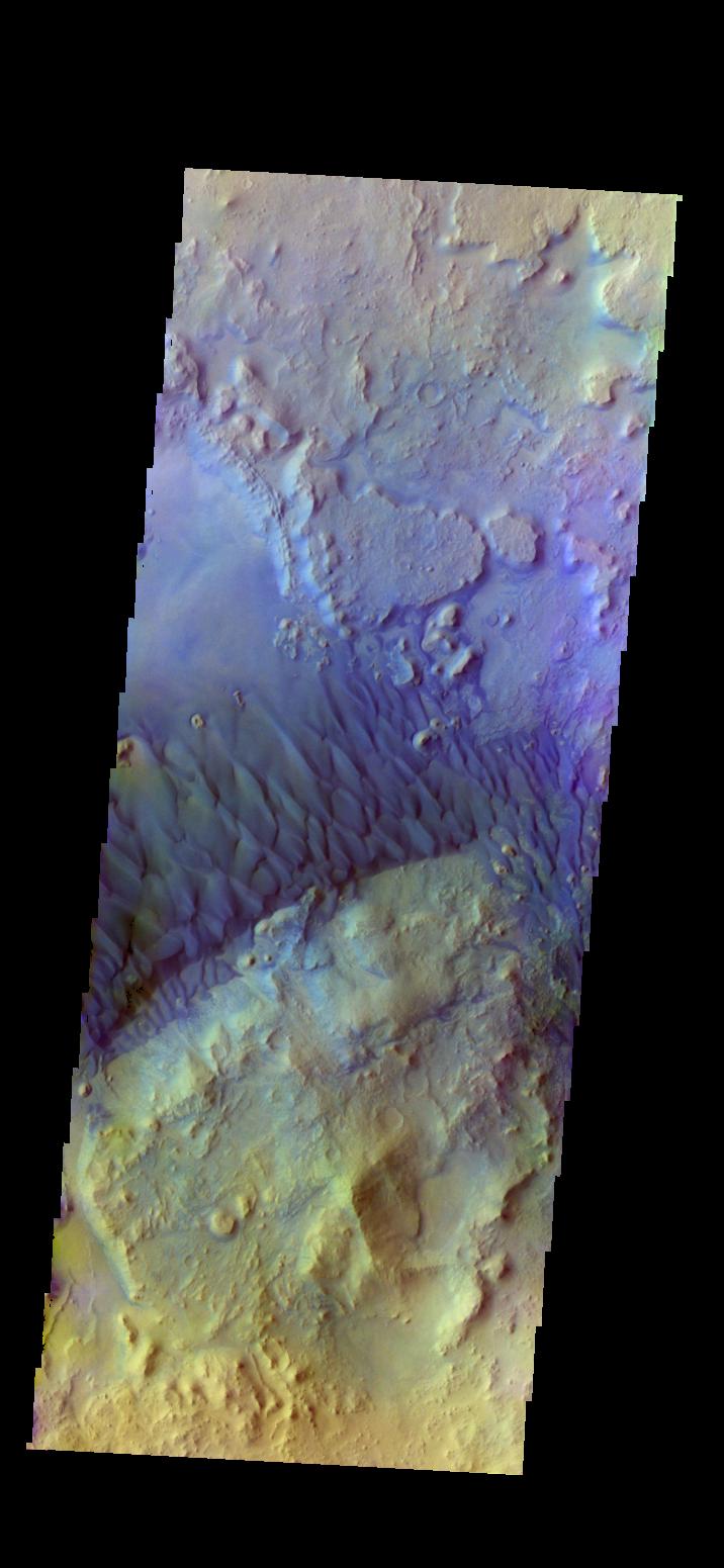 Crater Dunes - False Color