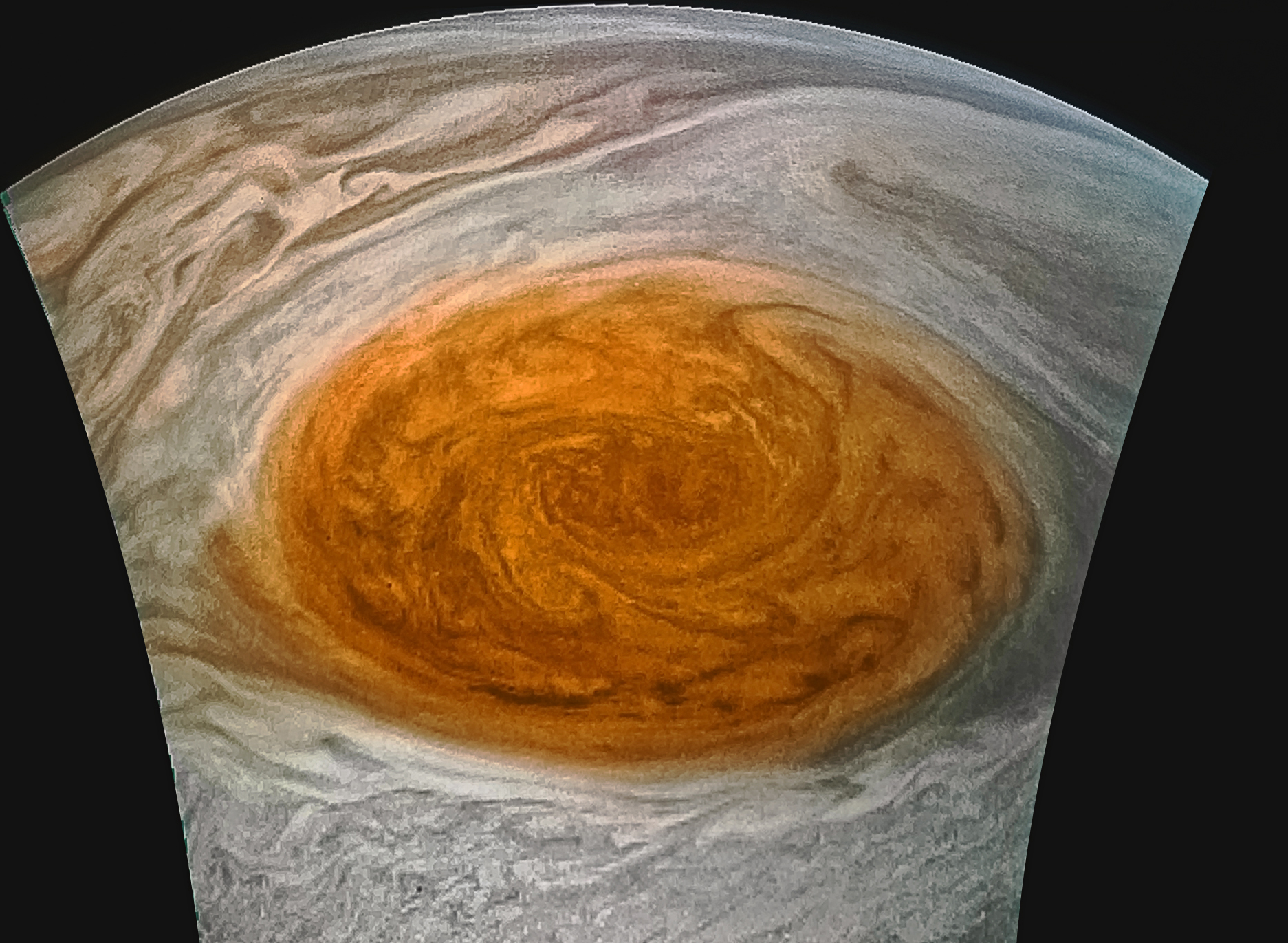 Close-up of Jupiter's Great Red Spot