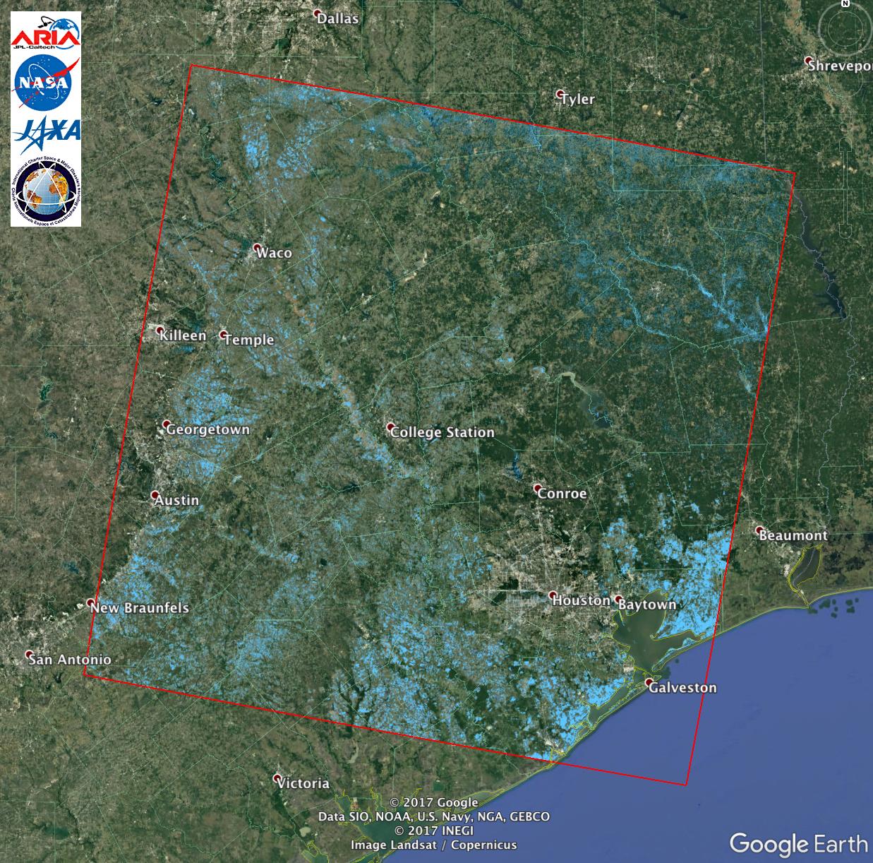 Extent of Texas Flooding Shown in New NASA Map