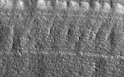Layered Ice Near the South Pole of Mars