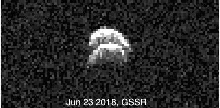 Radar Images of Binary Asteroid 2017 YE5