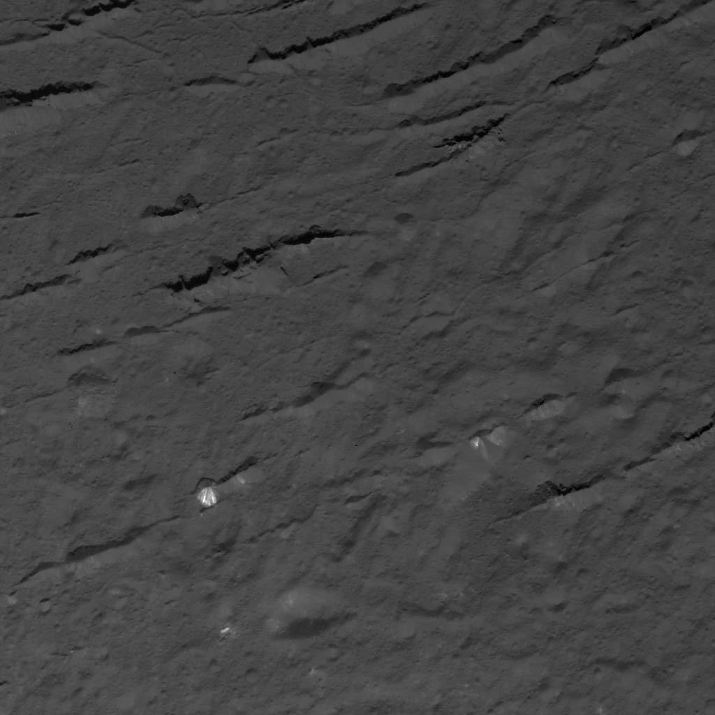 Fractures Across Occator Crater's Floor