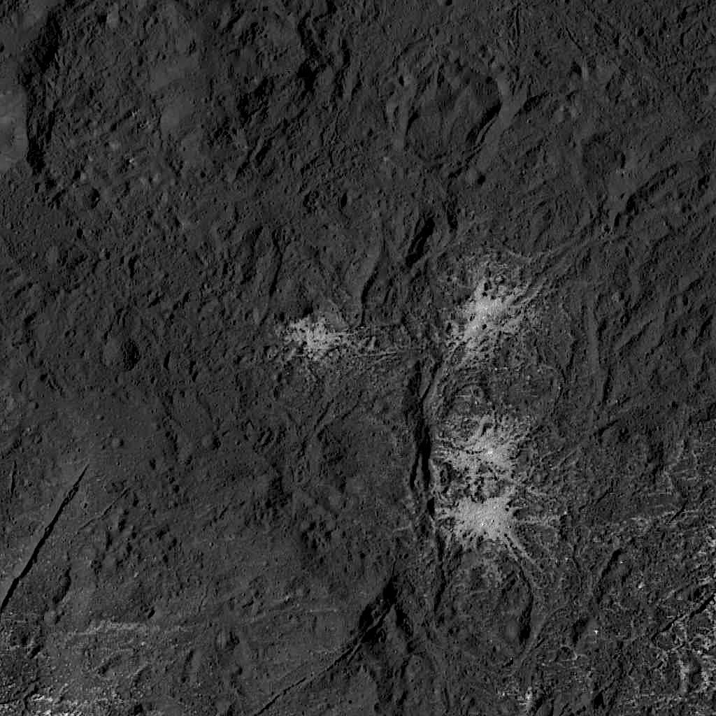 Stars in Occator Crater