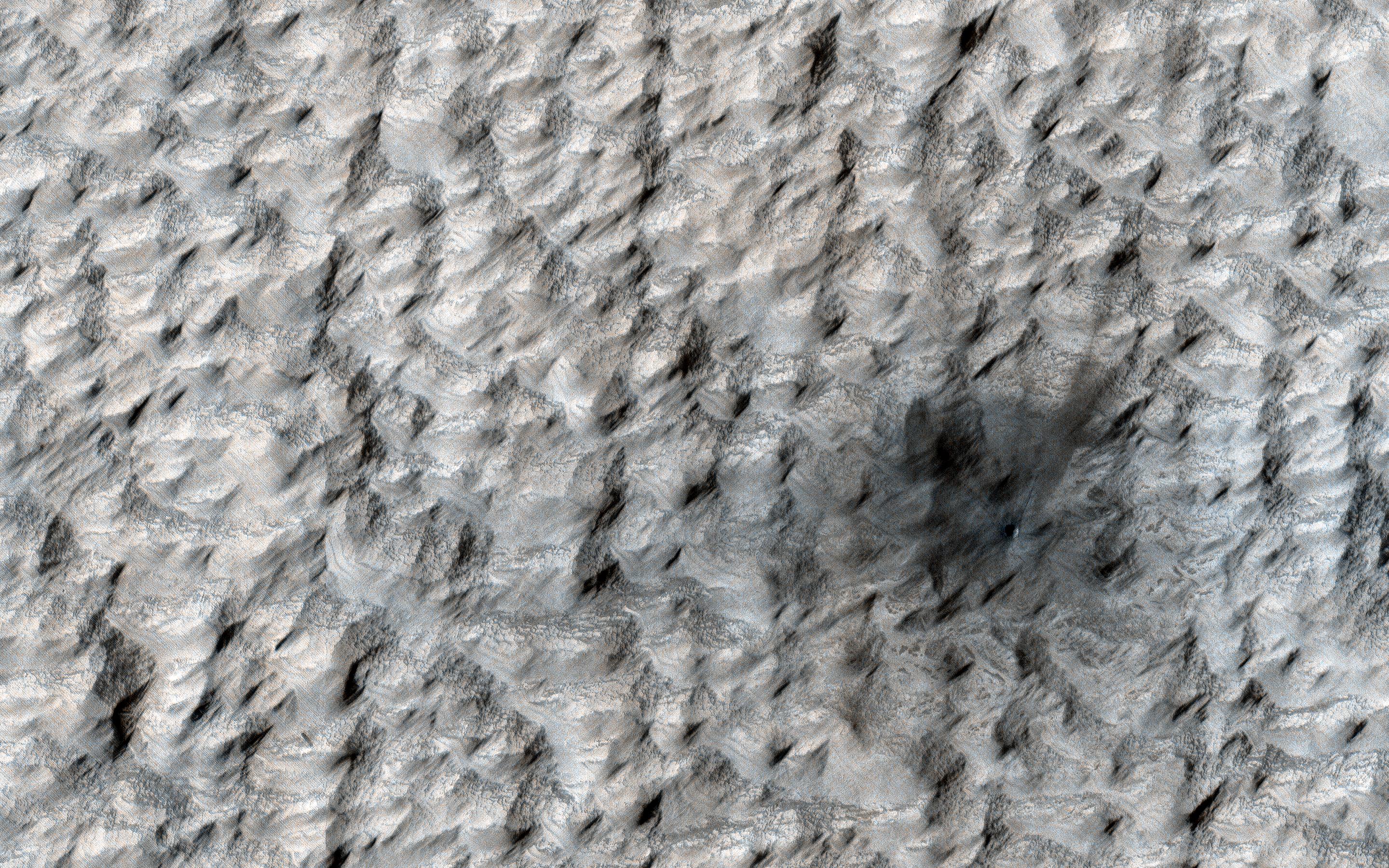 A New Crater on Mars
