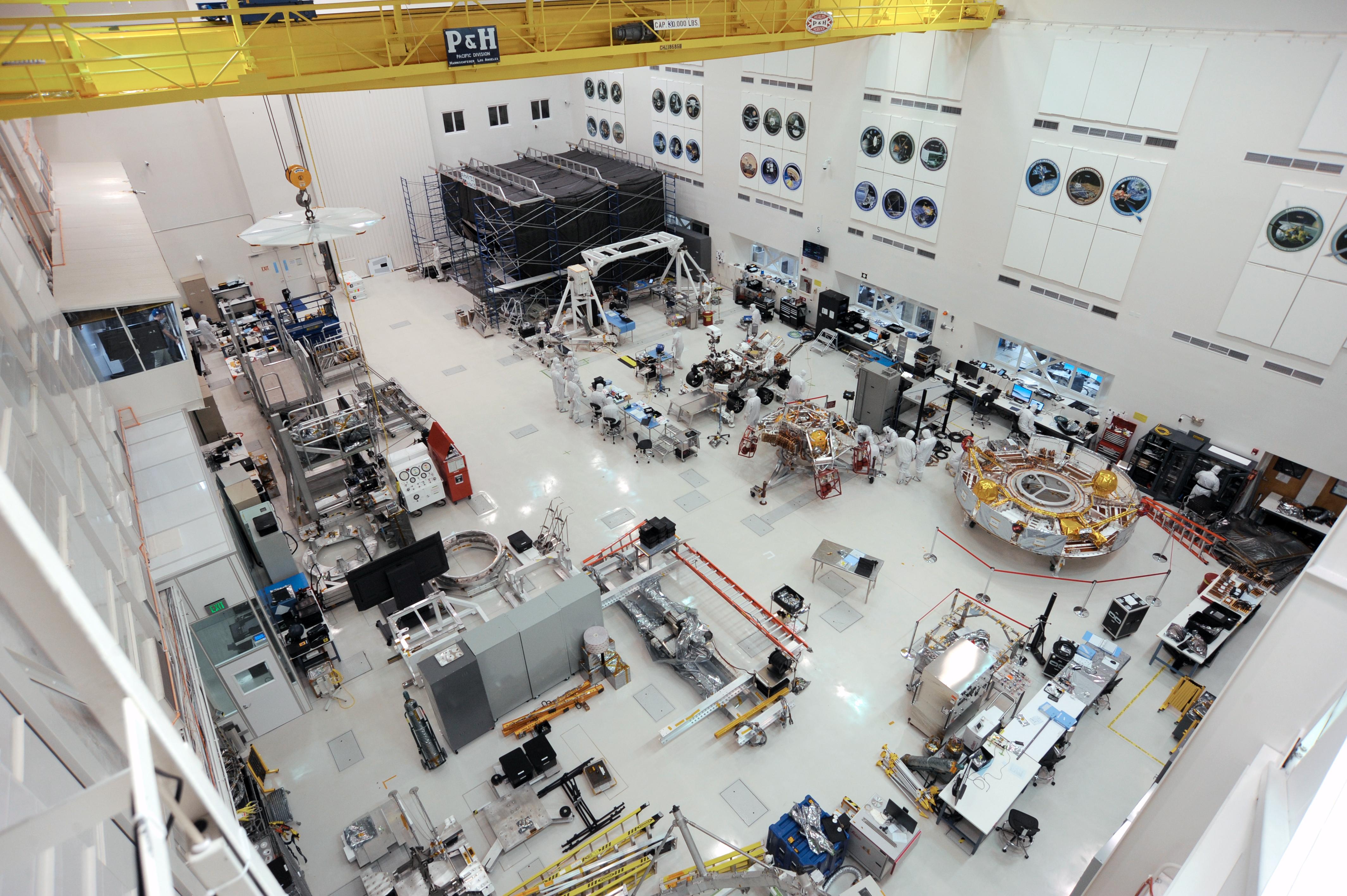High Bay 1 in JPL's Spacecraft Assembly Facility