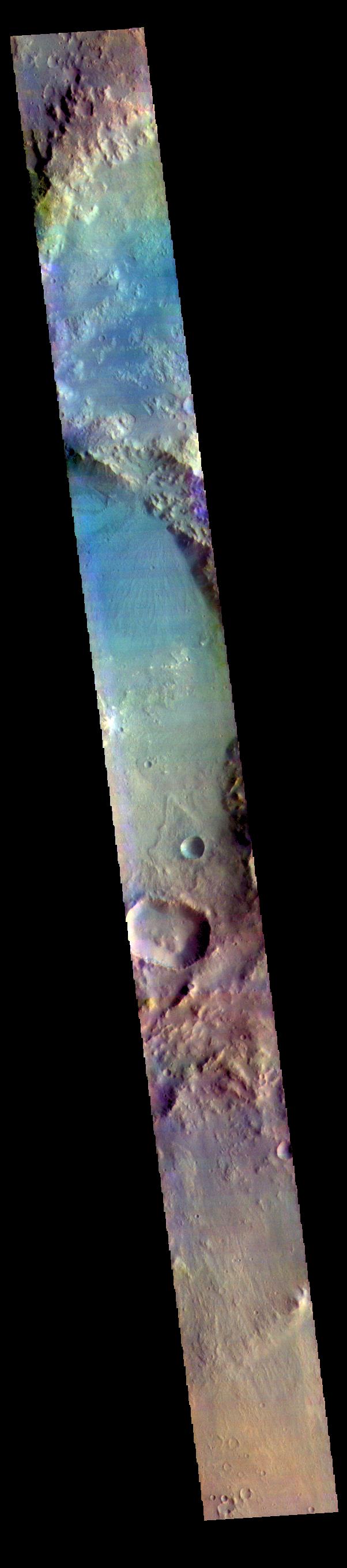 Harris Crater - False Color