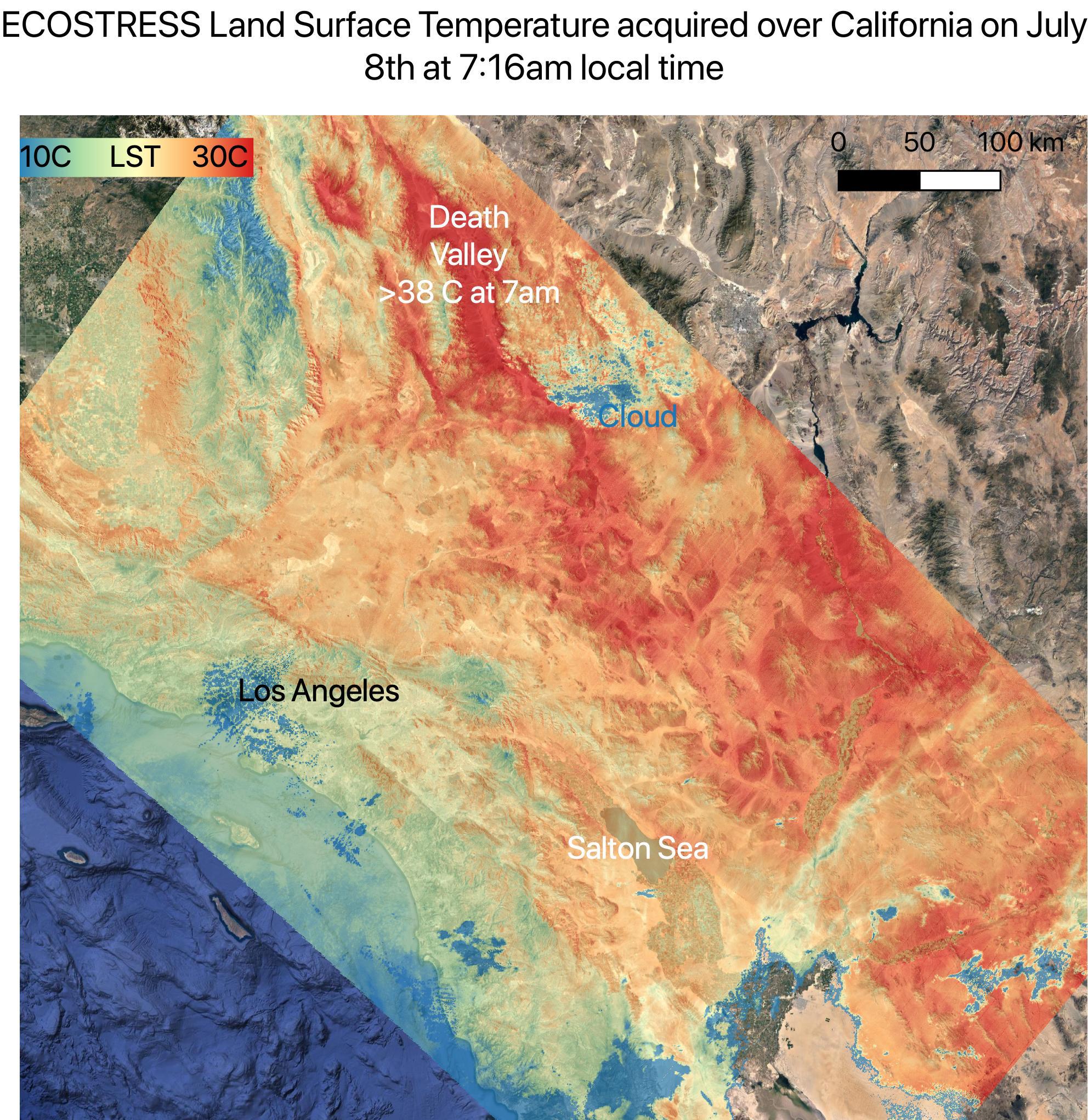 July 2021 Heat Wave Ground Temperature