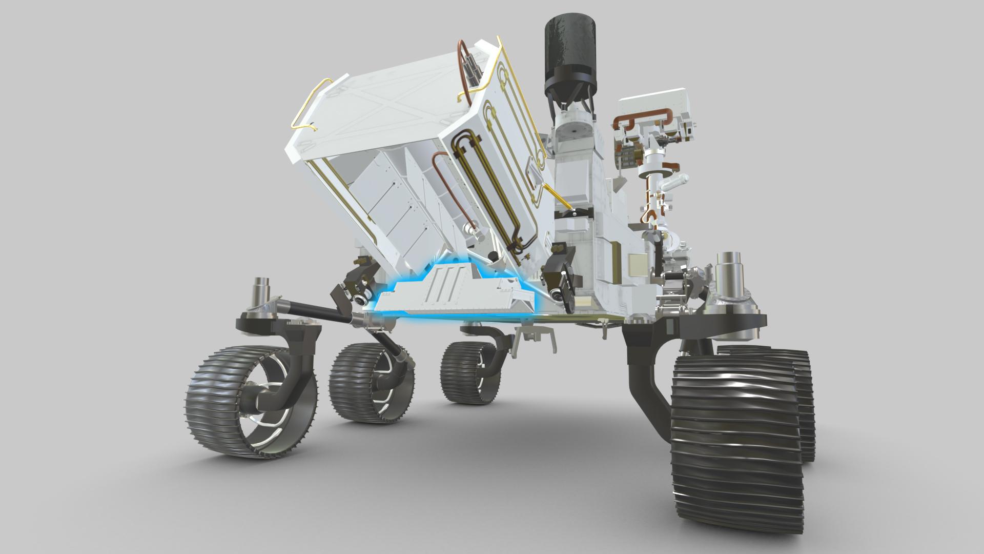 RIMFAX Location on NASA's Perseverance Rover (Illustration)