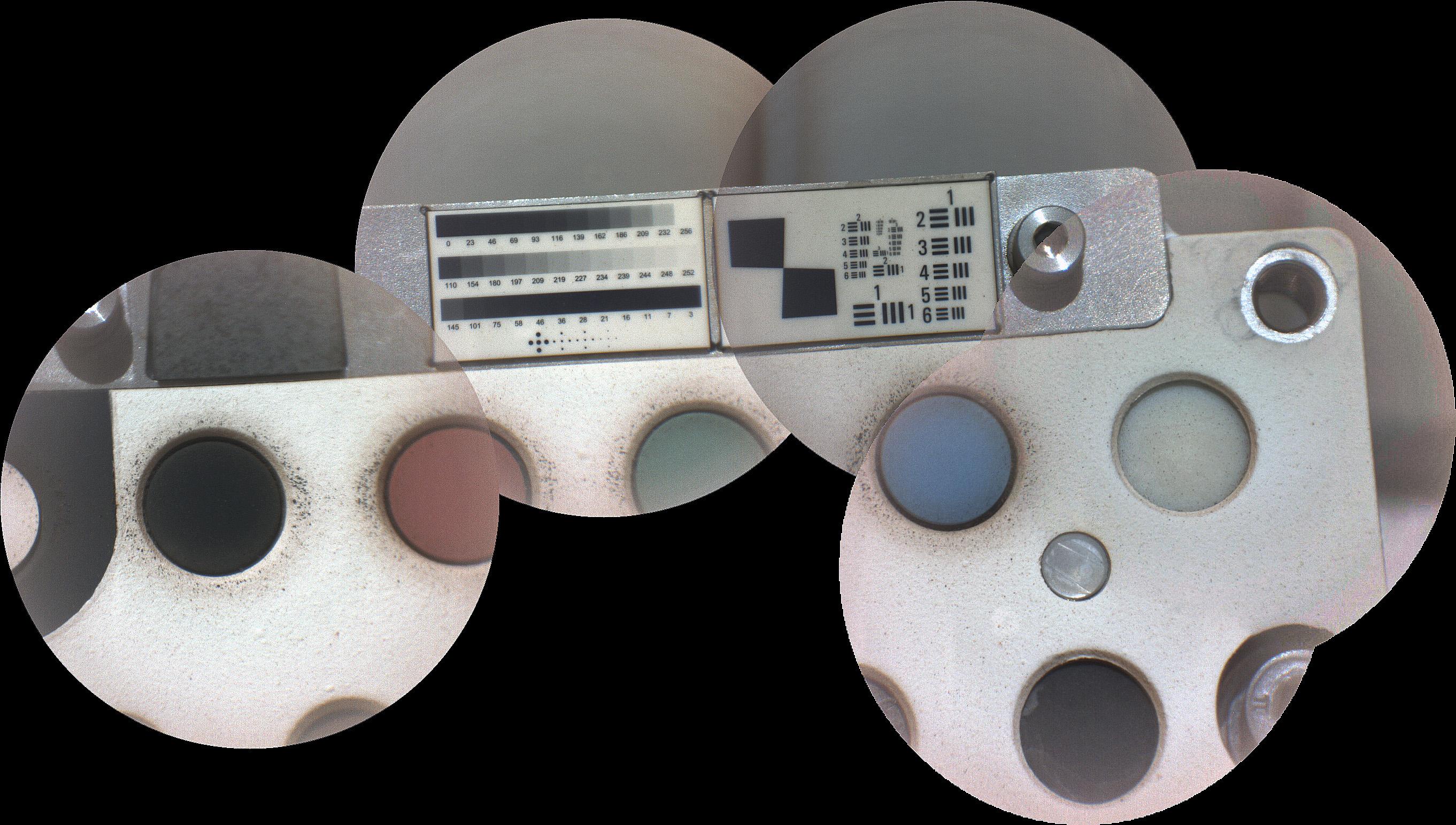 SuperCam Calibration Target on Mars