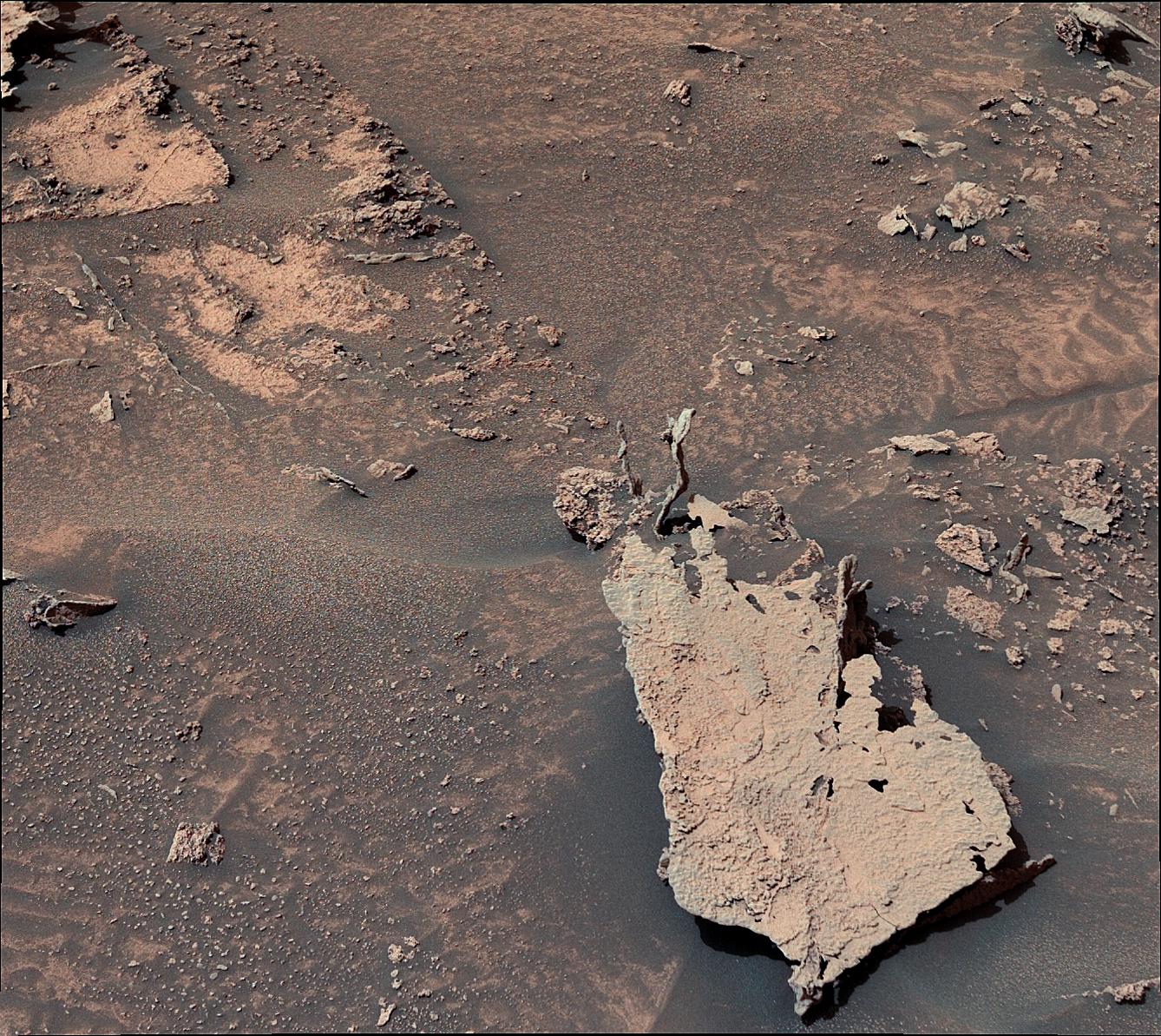 Curiosity Spots Finger-Like Rocks