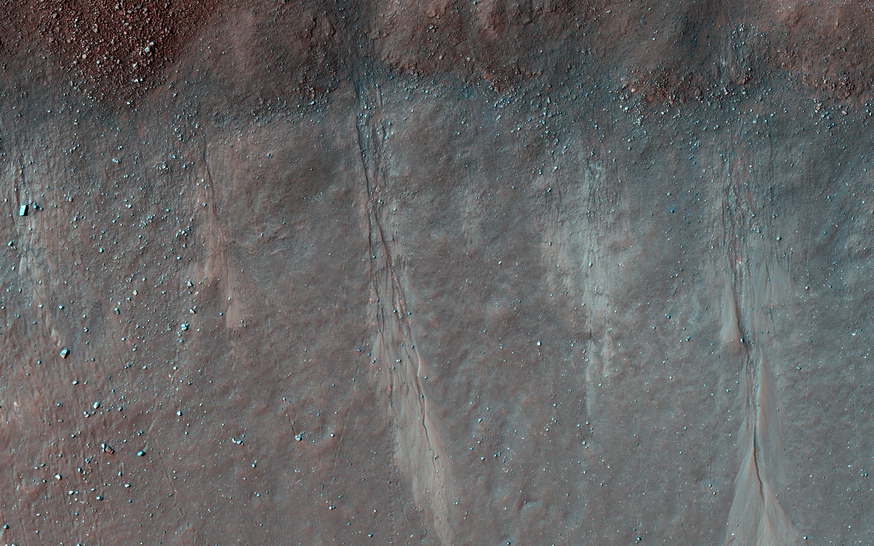 Gullies and Boulder Tracks
