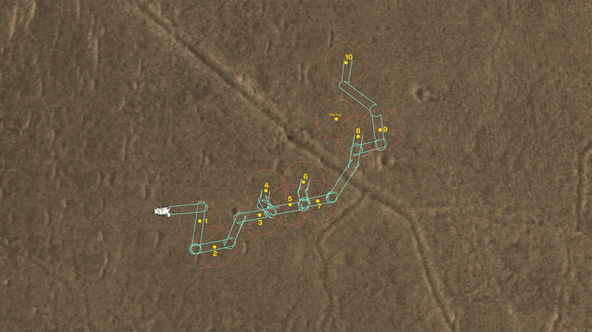 A Map of Perseverance's Depot Samples
