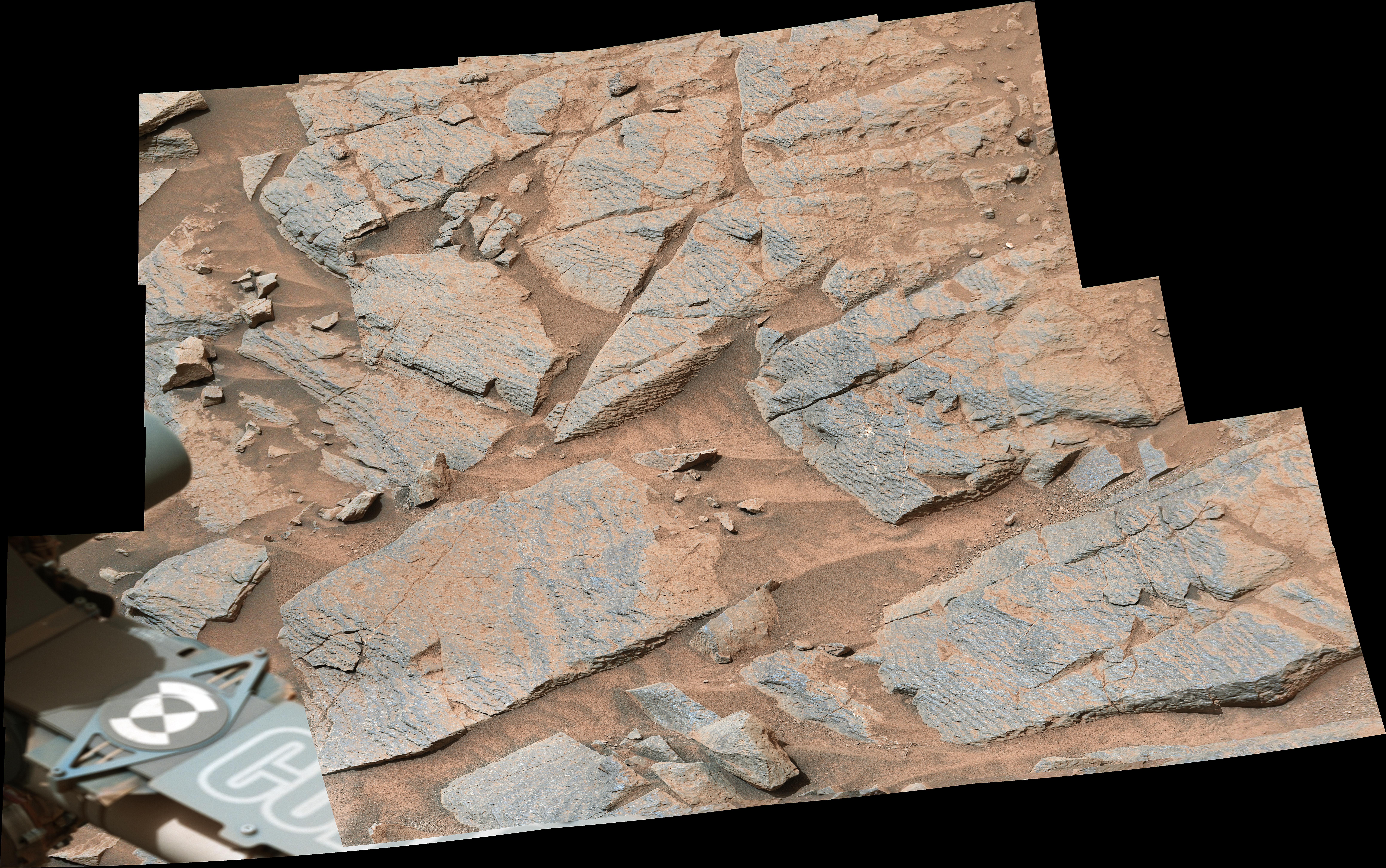 Curiosity Views Rhythmic Rock Layers