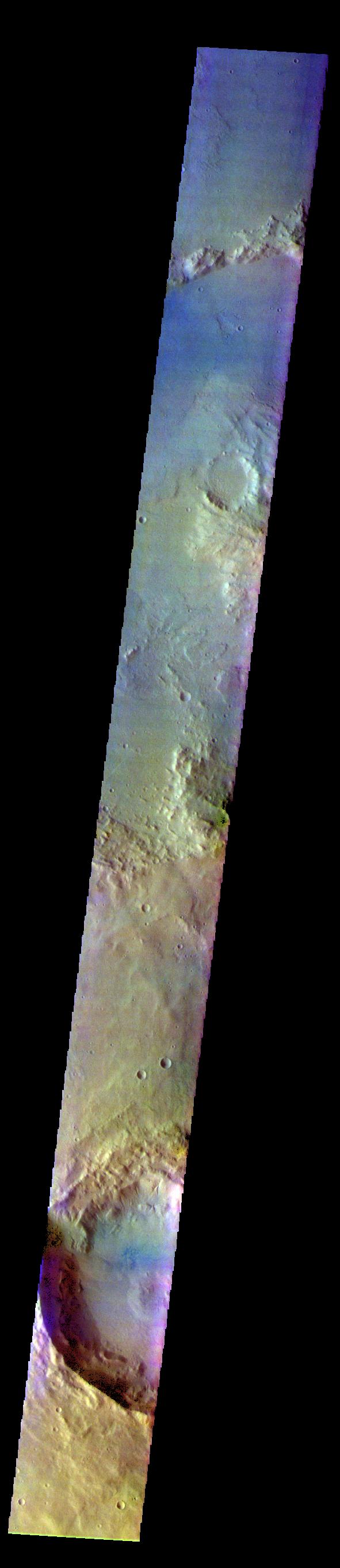 Terra Sirenum - False Color