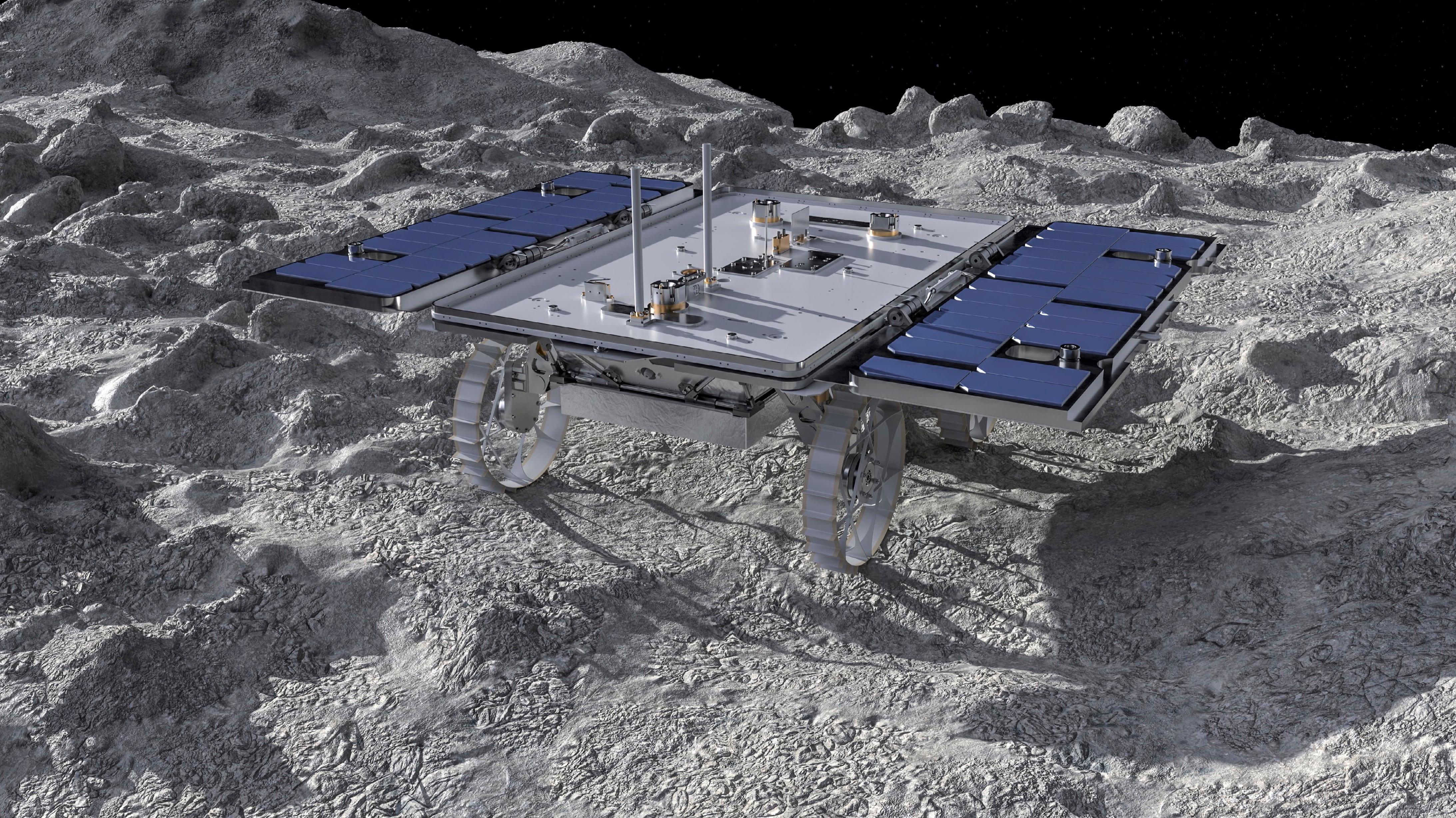 CADRE Rover on the Moon (Artist's Concept)