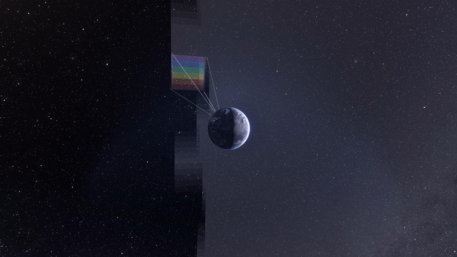 Building an All-Sky Map With SPHEREx (Artist's Concept)