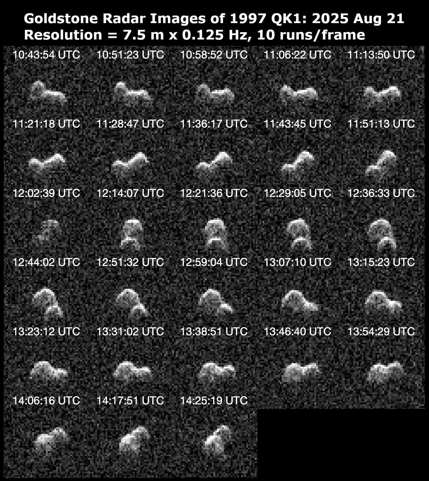 NASA's Planetary Radar Reveals Peanut Shape of Asteroid 1997 QK1