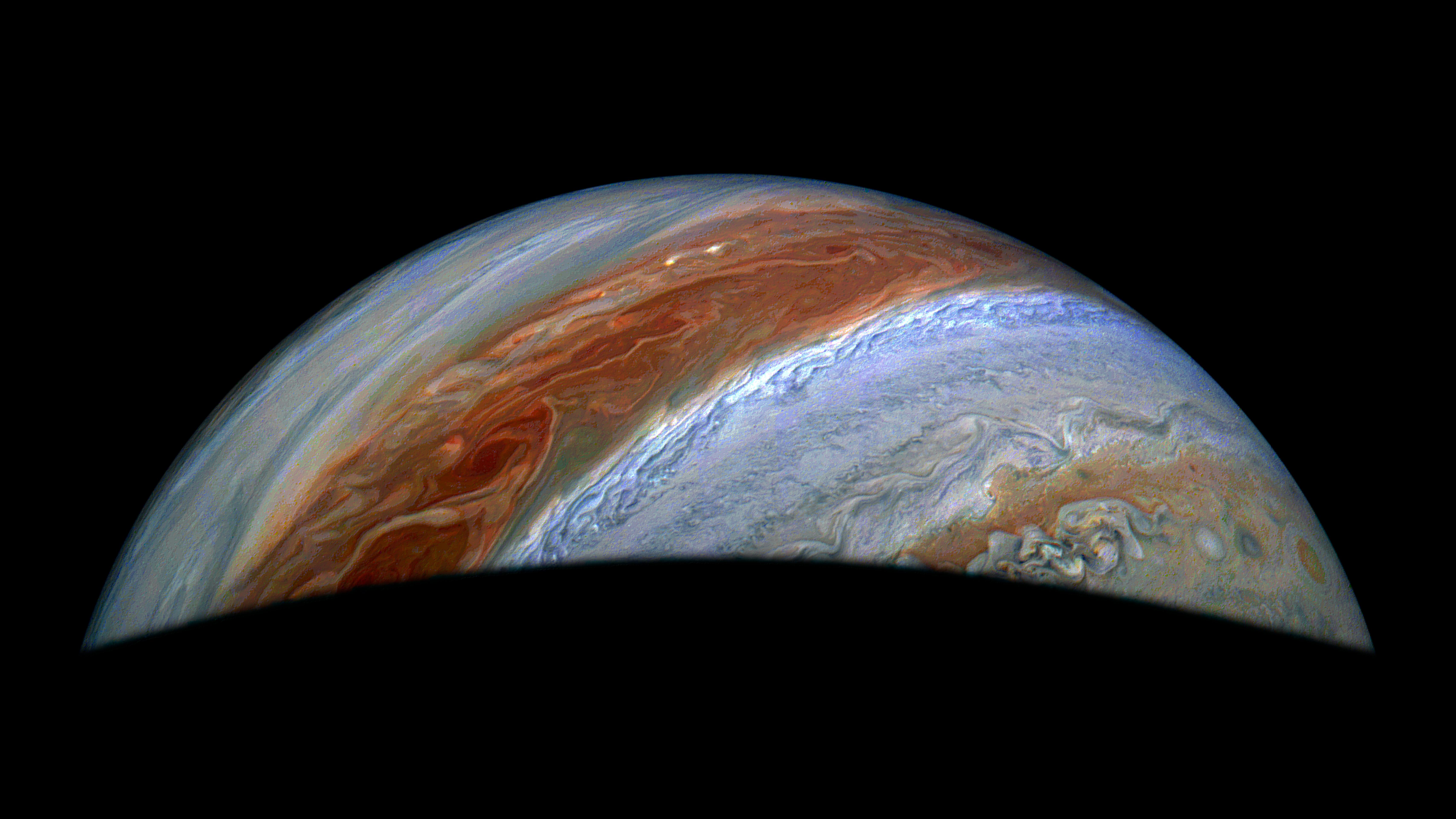 Juno Sees Turbulence in Jupiter's Atmosphere